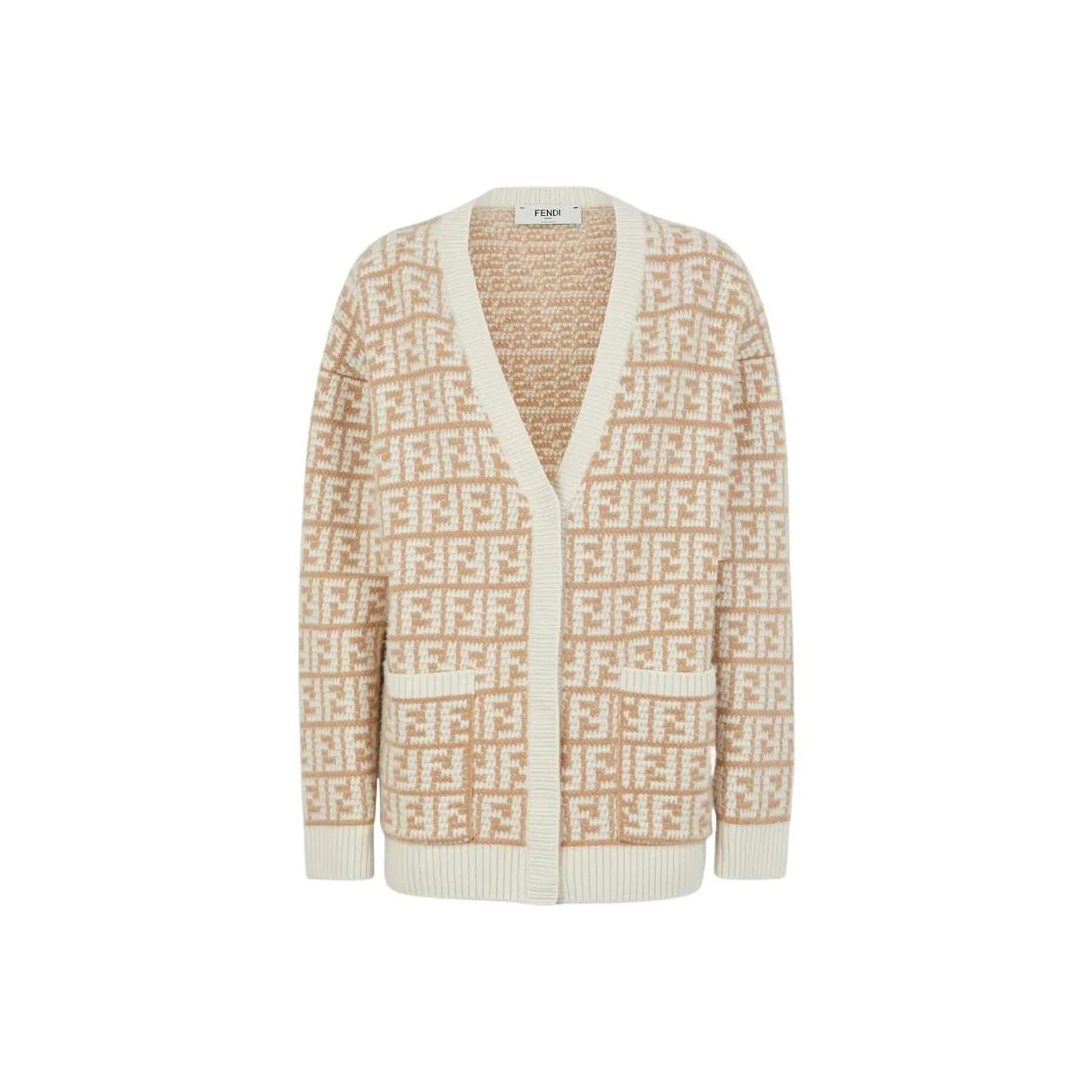 FENDI FW22 Cashmere Sweater Women's Brown
