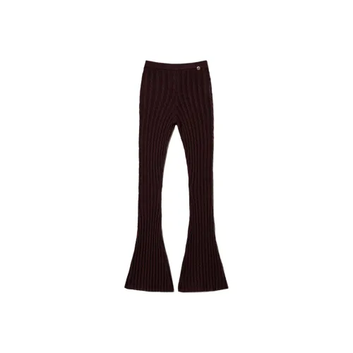 Twinset Фиолетовые Женские Вязаные Спортивные Брюки