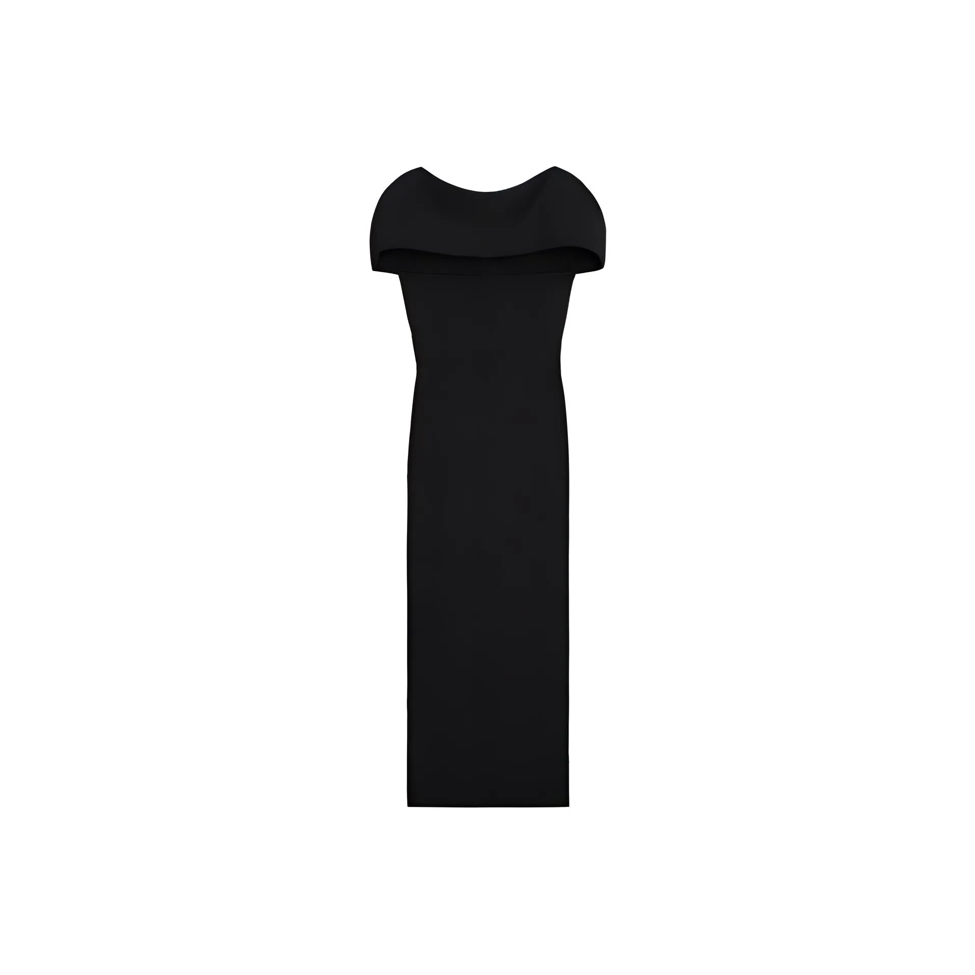 TOTEME Короткий рукав Платье Женское Черное