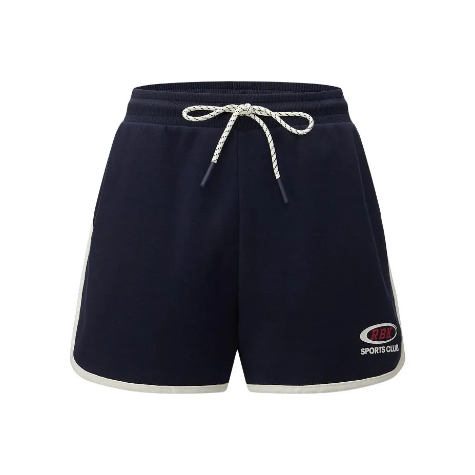 Reebok совместные повседневные шорты женские морского синего цвета