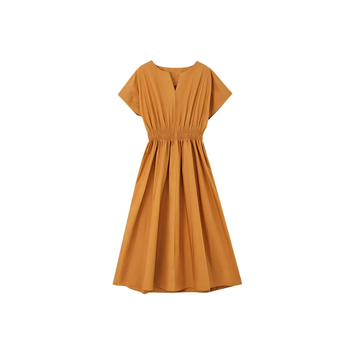MT Короткий рукав Платье Женское Апельсин