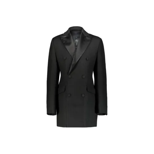 WARDROBE.NYC Black Женские Длинные Платья с Рукавами