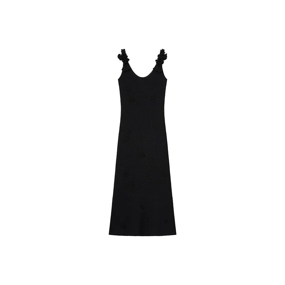 Self portrait Sleeveless Dress Women's Classic Black