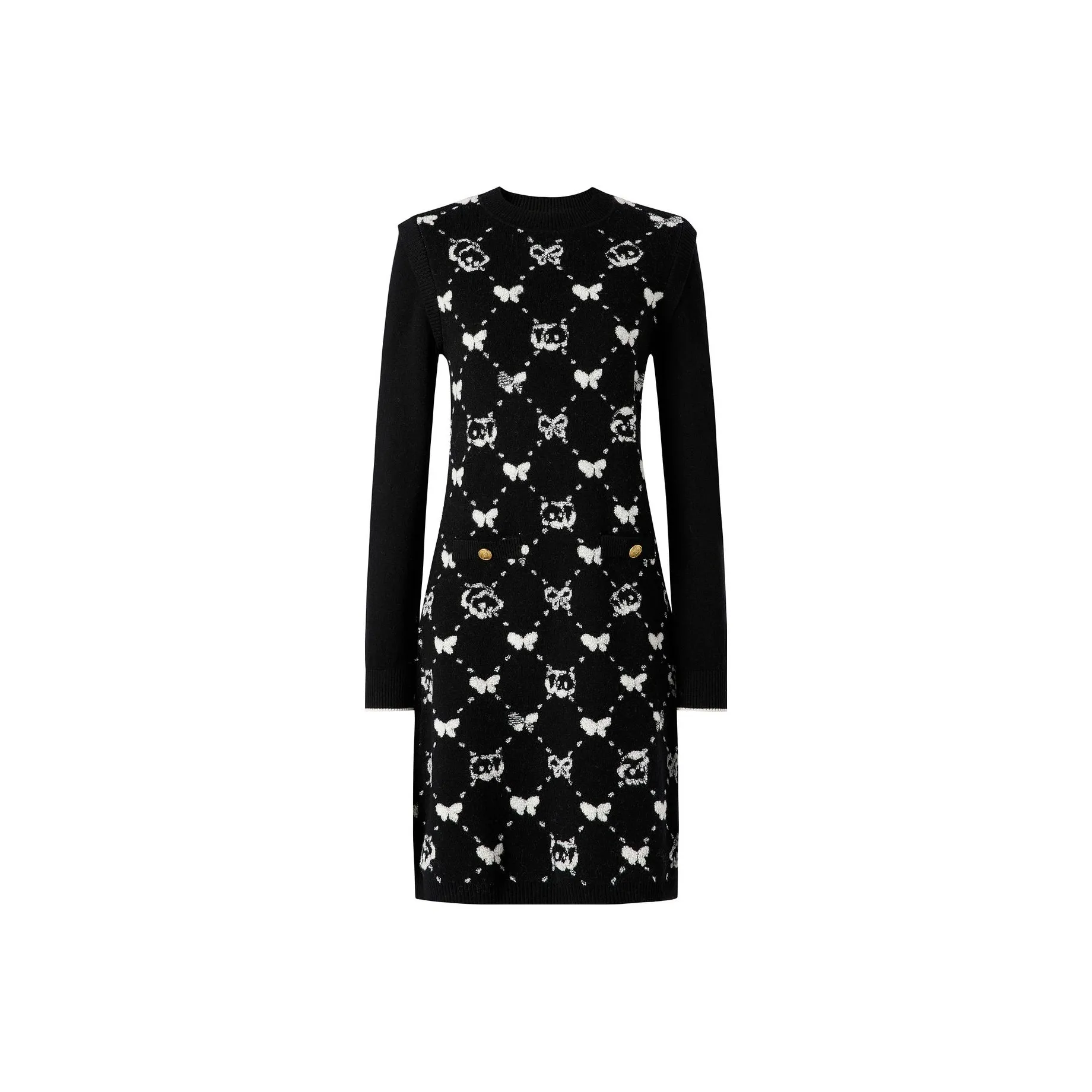 JZ Juzui Long-Sleeved Dresses Women's Heather Black
