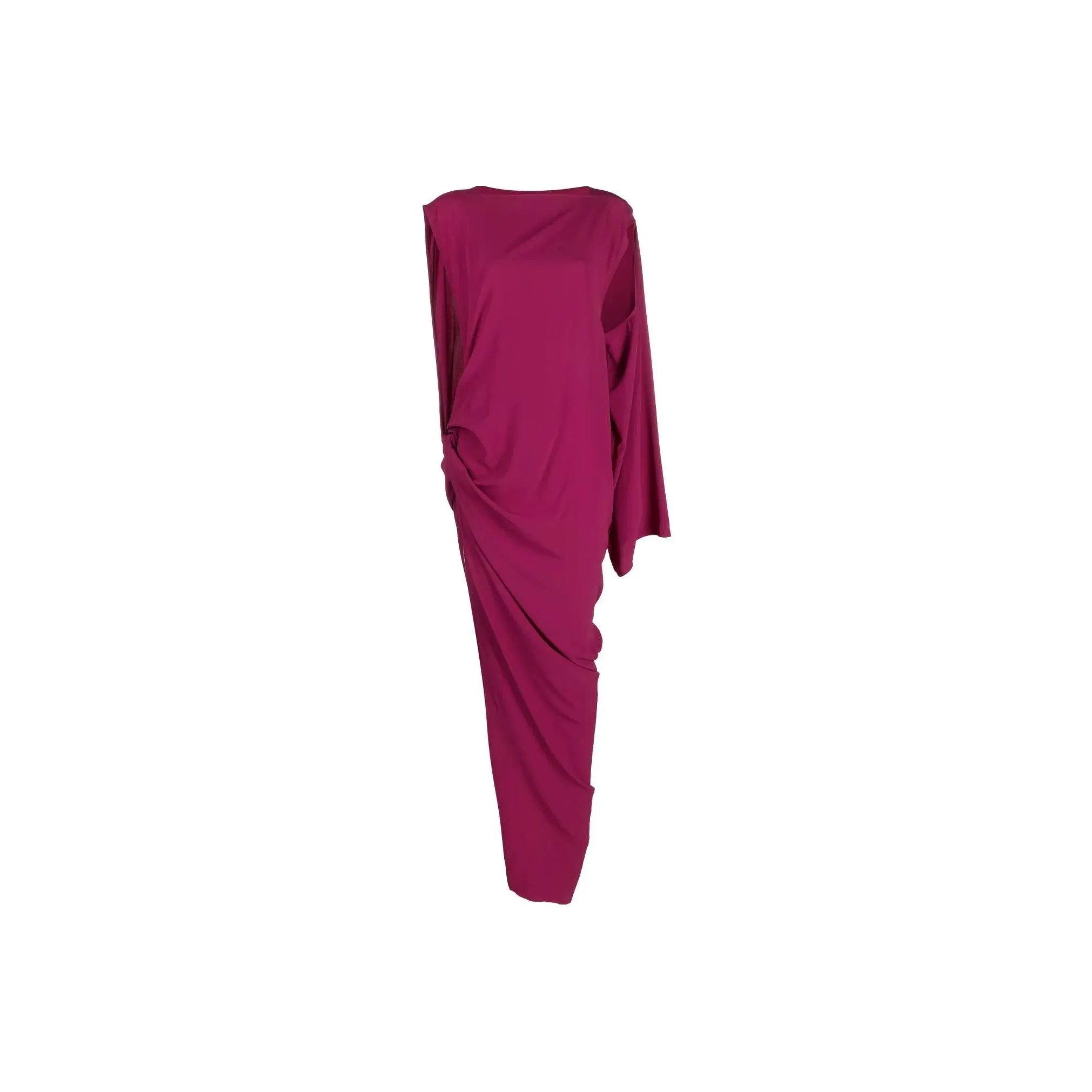 RICK OWENS Asymmetric Crewneck Maxi Dress
