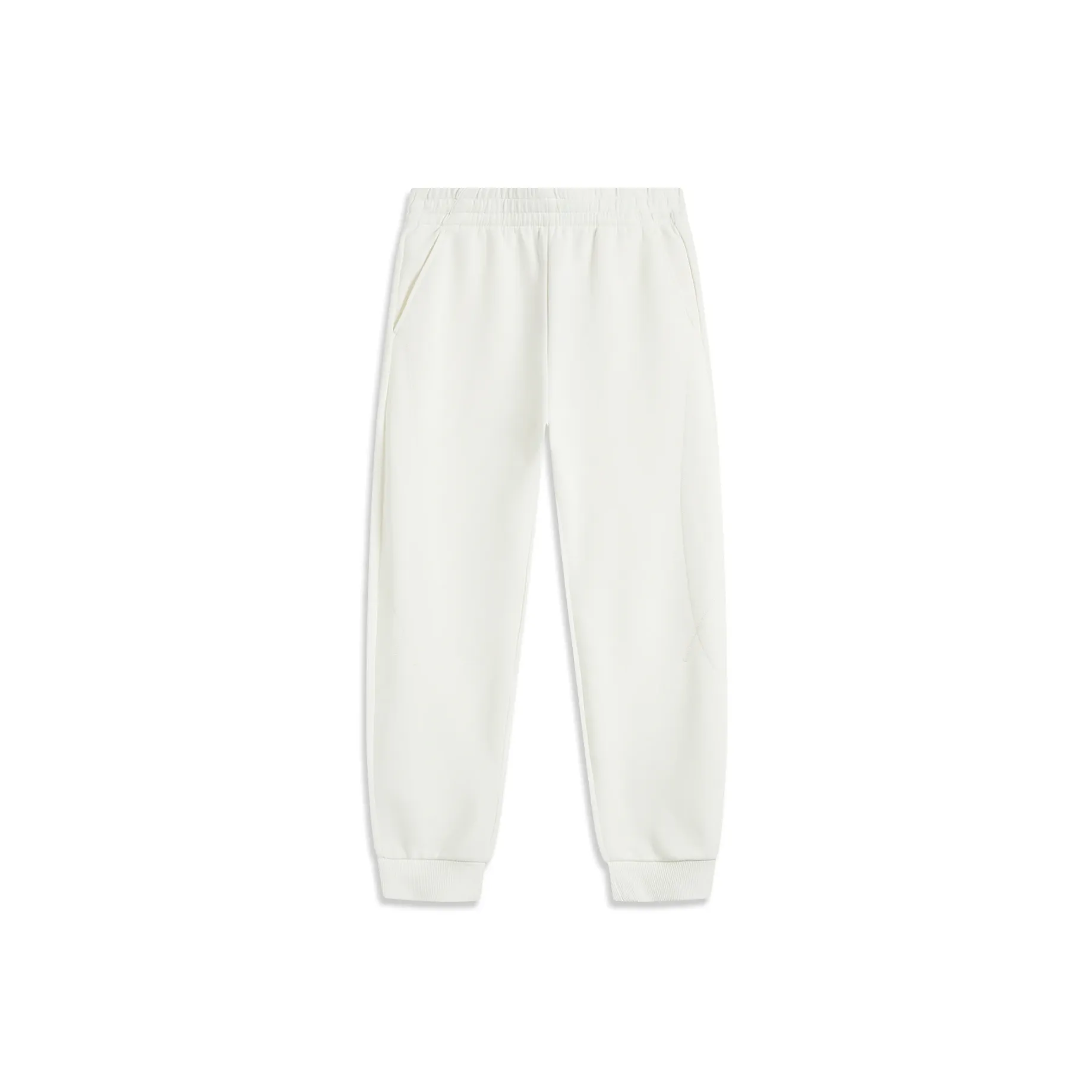 LINING Sports Trendy Collection Sports Lifestyle Collection Вязаные тренировочные брюки женские цвет сливочный