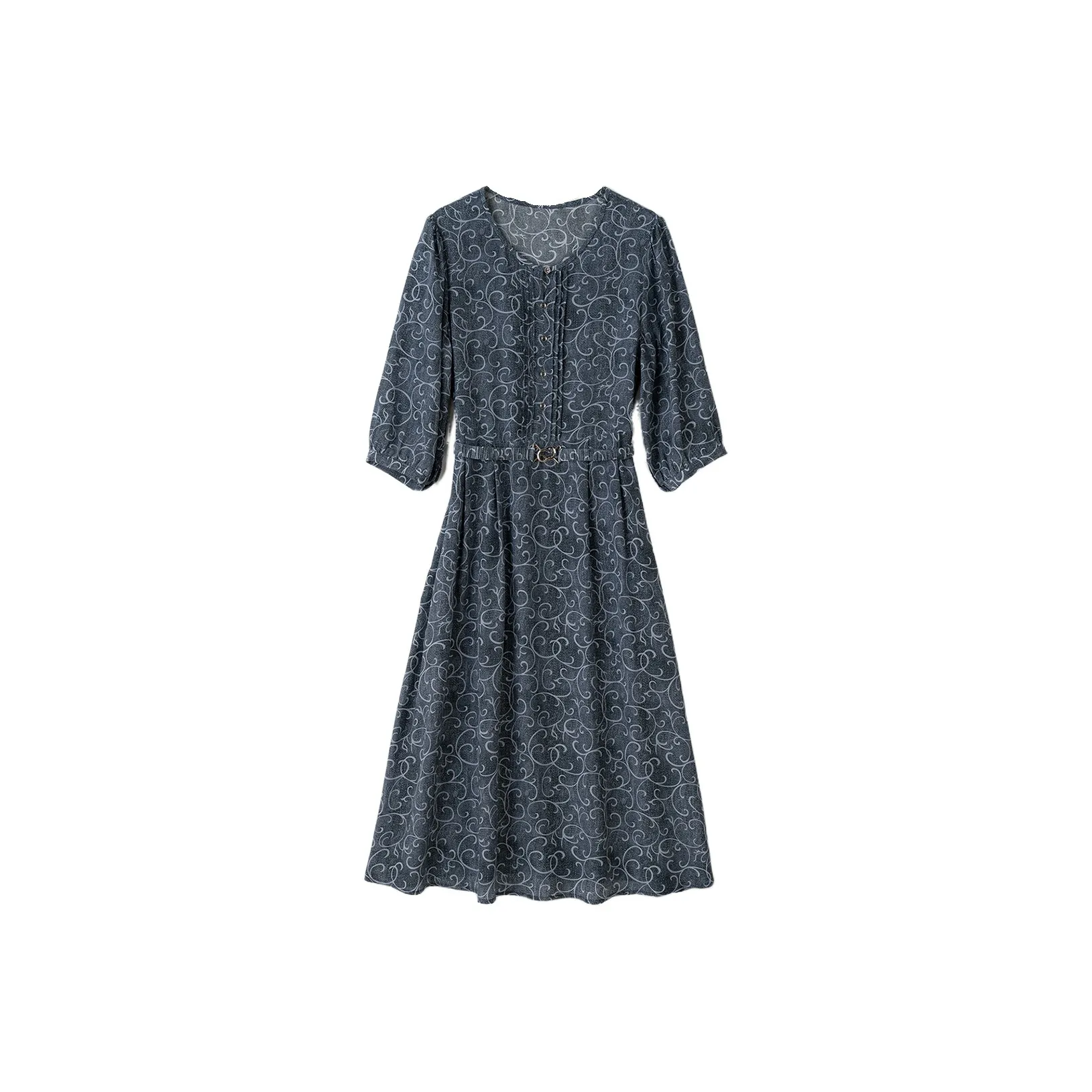 To The West Короткий рукав Платье Женское Темно-синий