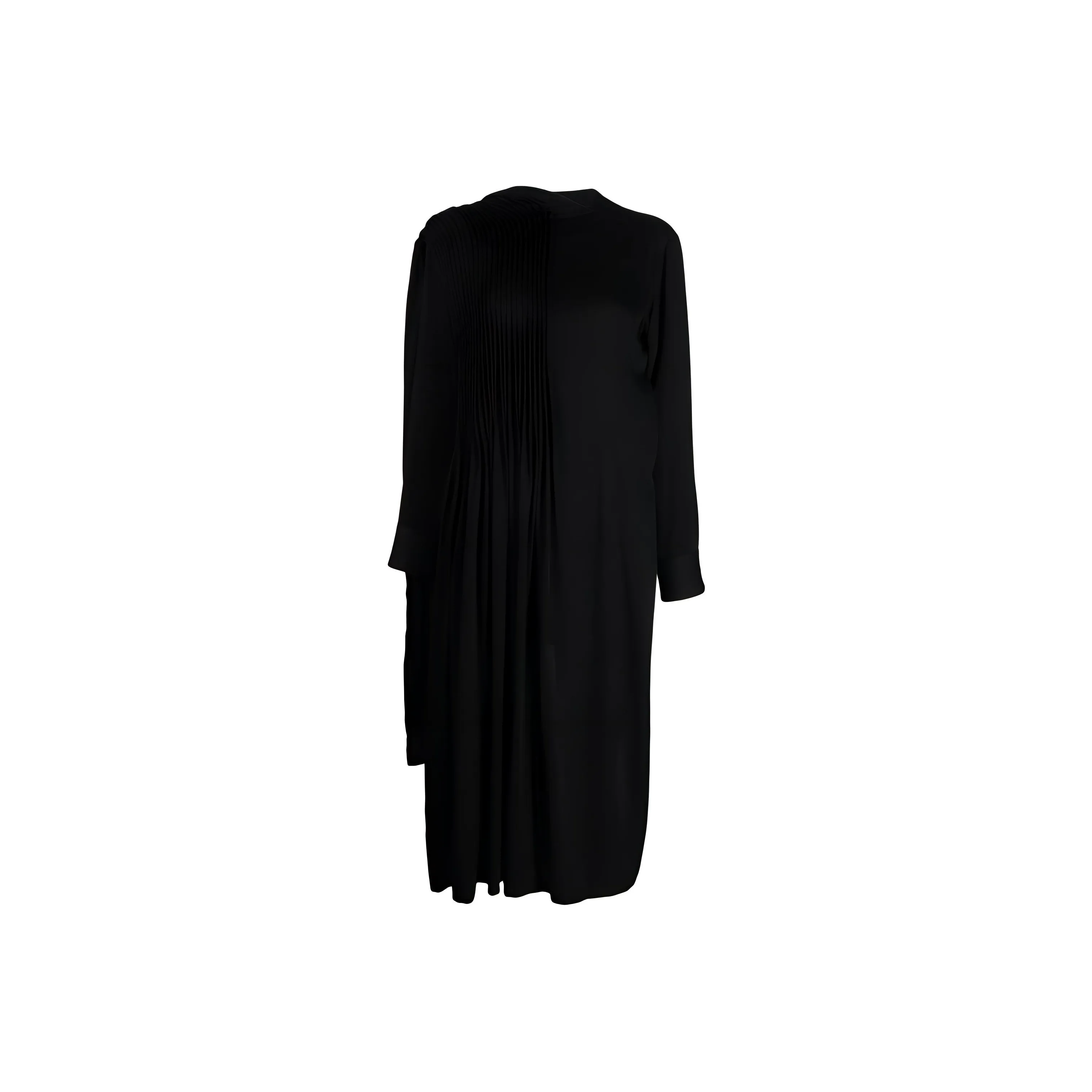 Yohji Yamamoto Draped Asymmetric Midi Dress