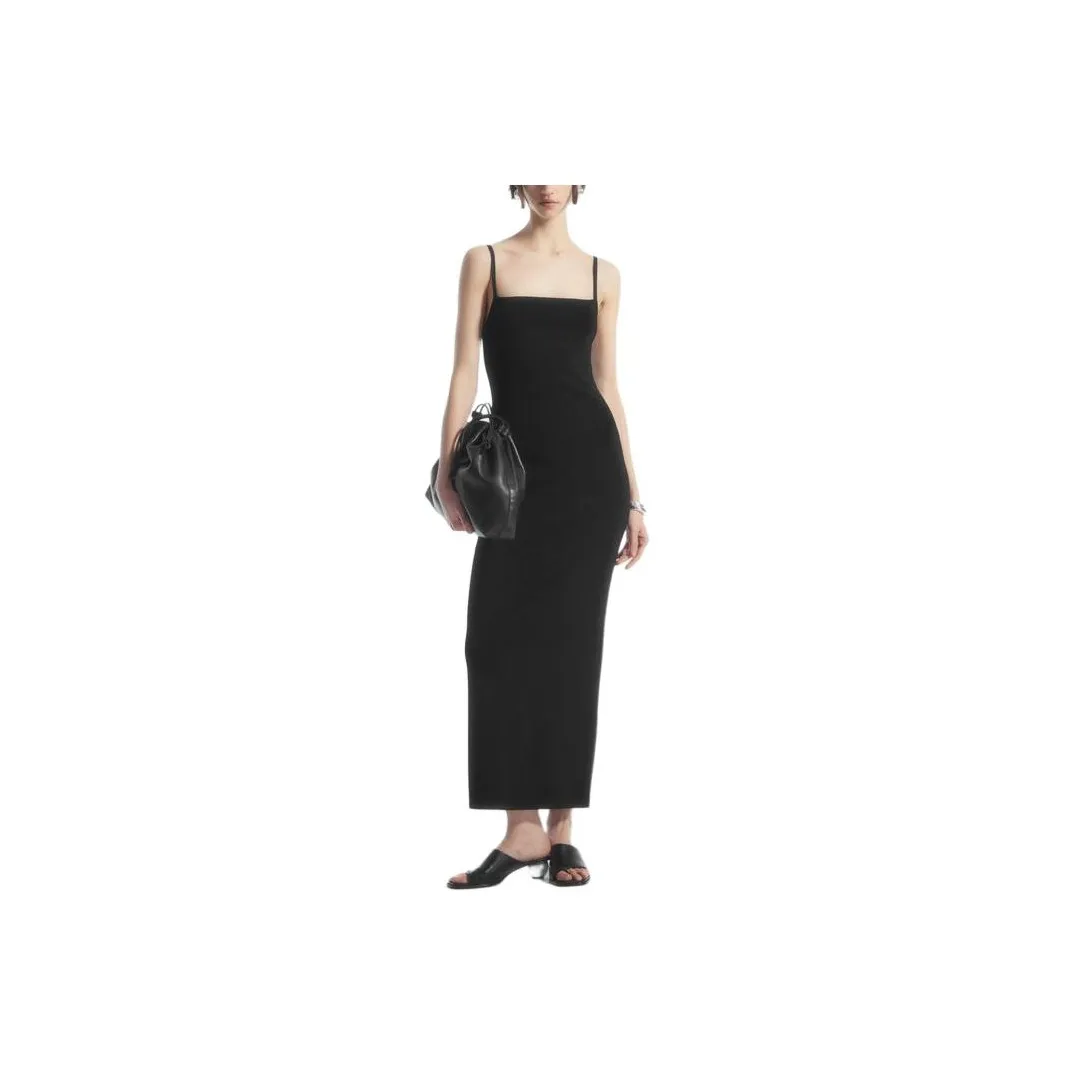 COS Slip Dresses Women's Black