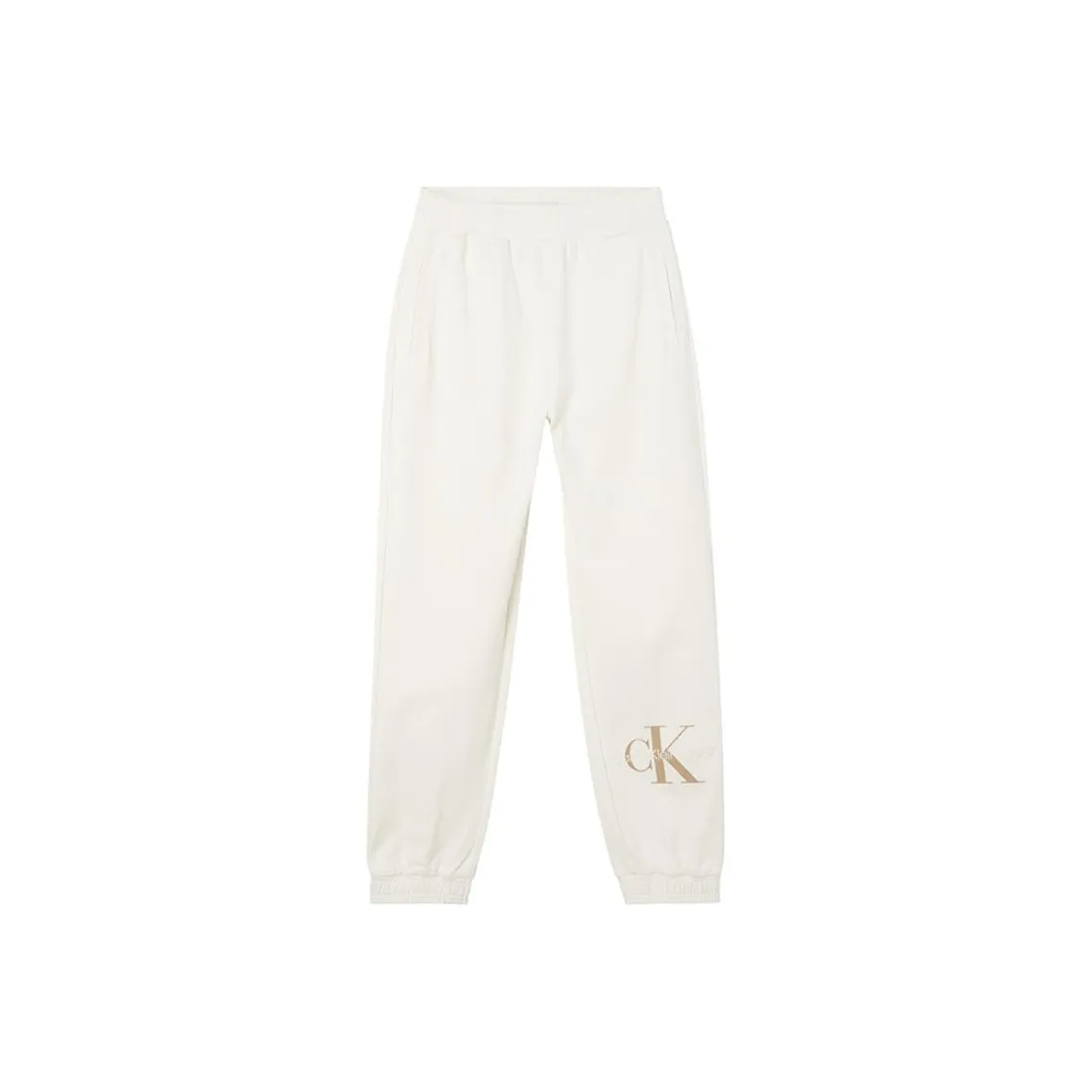 CALVIN KLEIN Knitted Sports Pants Women's White