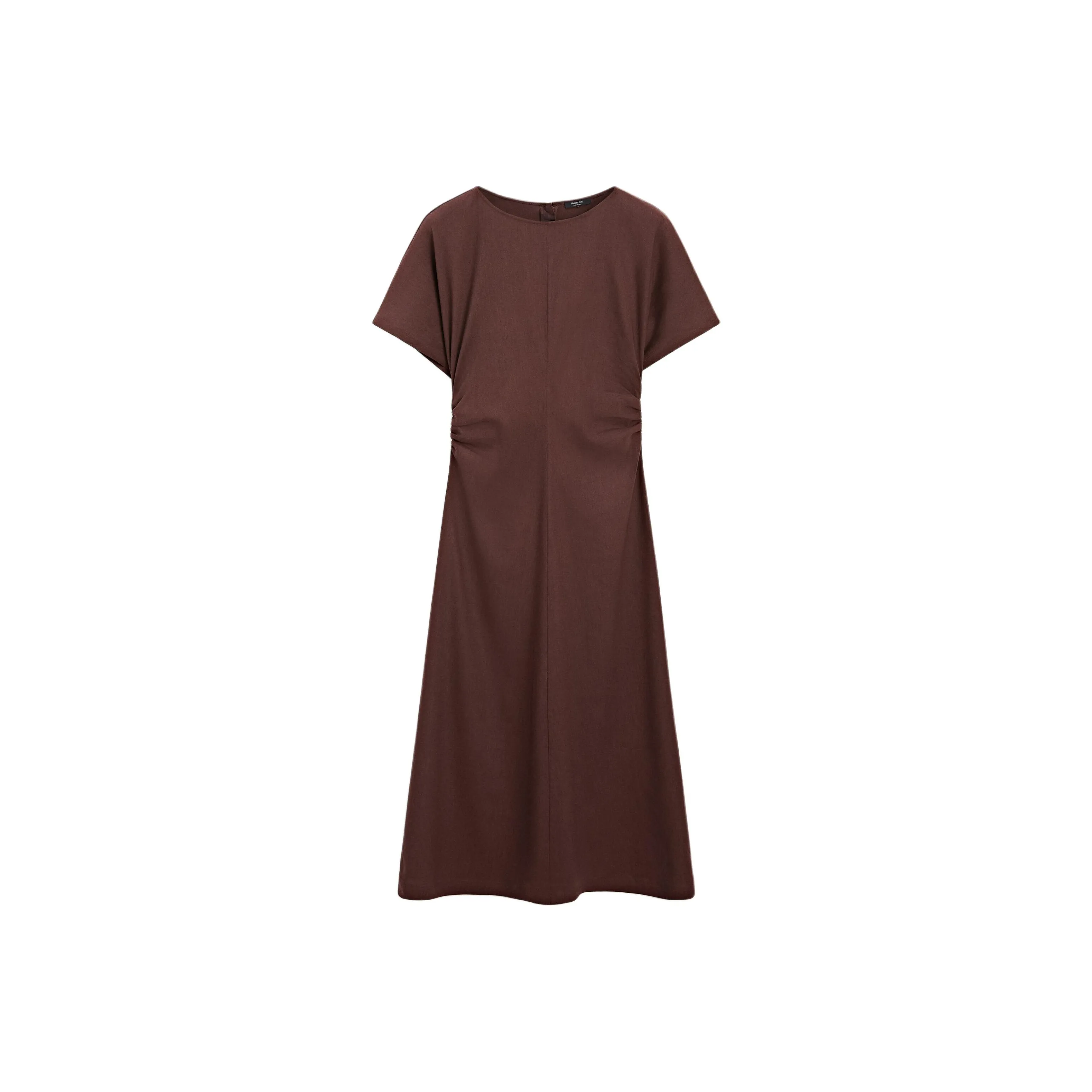 Massimo Dutti Short Sleeved Dresses Women's Brown