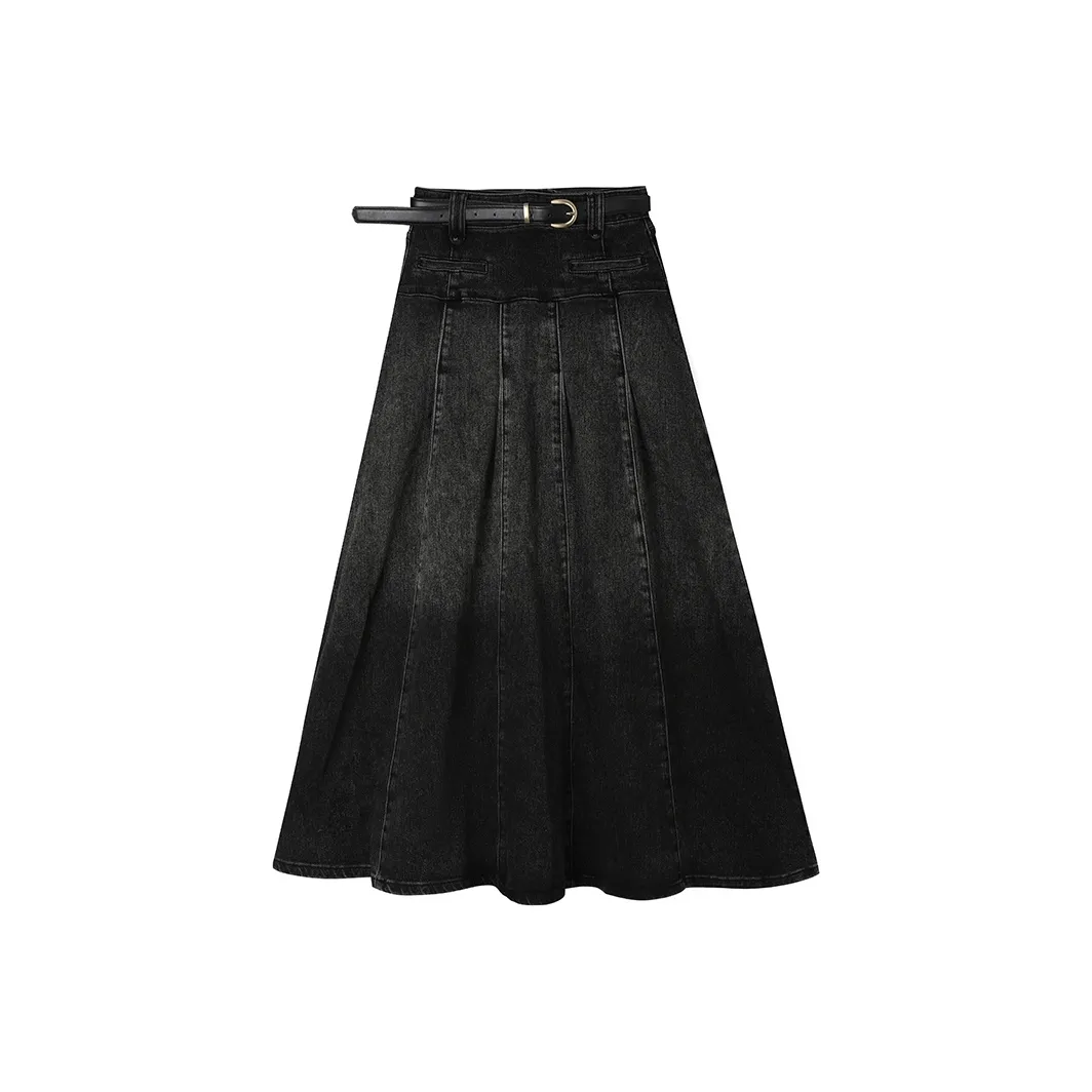 PAPERLLL Denim Long Skirt Women's