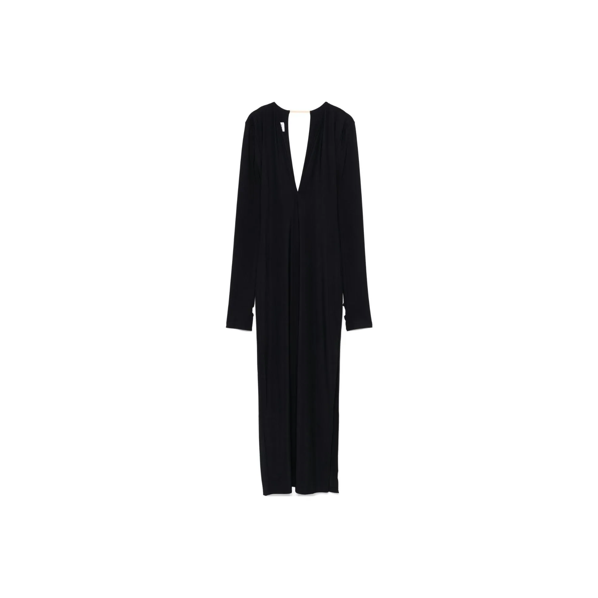 MM6 Maison Margiela V Neck Long Sleeved Dress