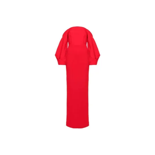Solace London Red Женские Длинные Рукава Платья