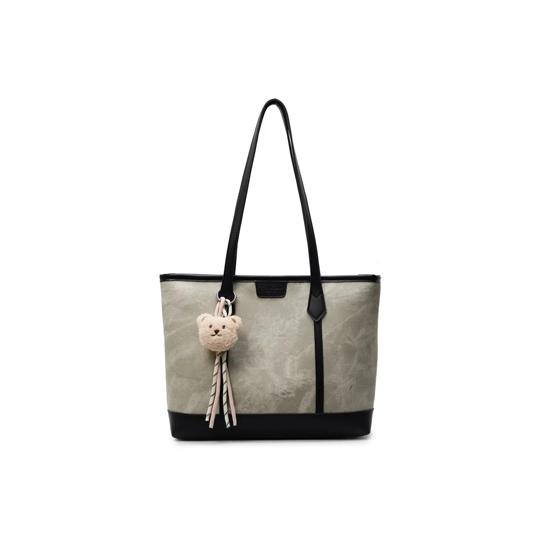 Miss Angel ПУ (полиуретан) Тоут Сумка Сумка через плечо Женская Серый Бежевый Экрю Черный Розовый