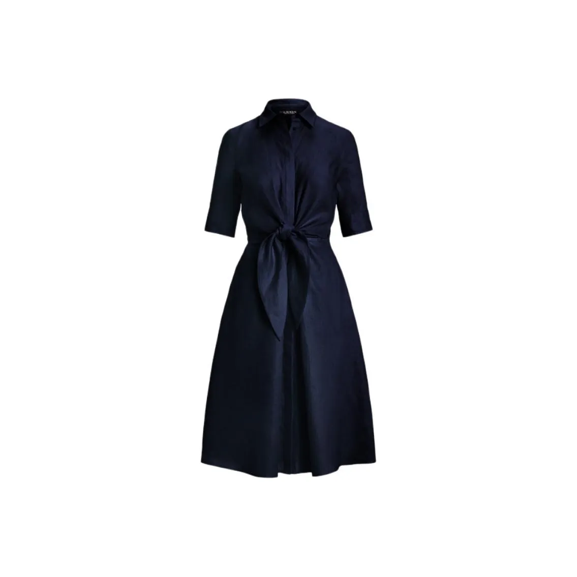 LAUREN RALPH LAUREN Wakana Linen Midi Shirt Dress