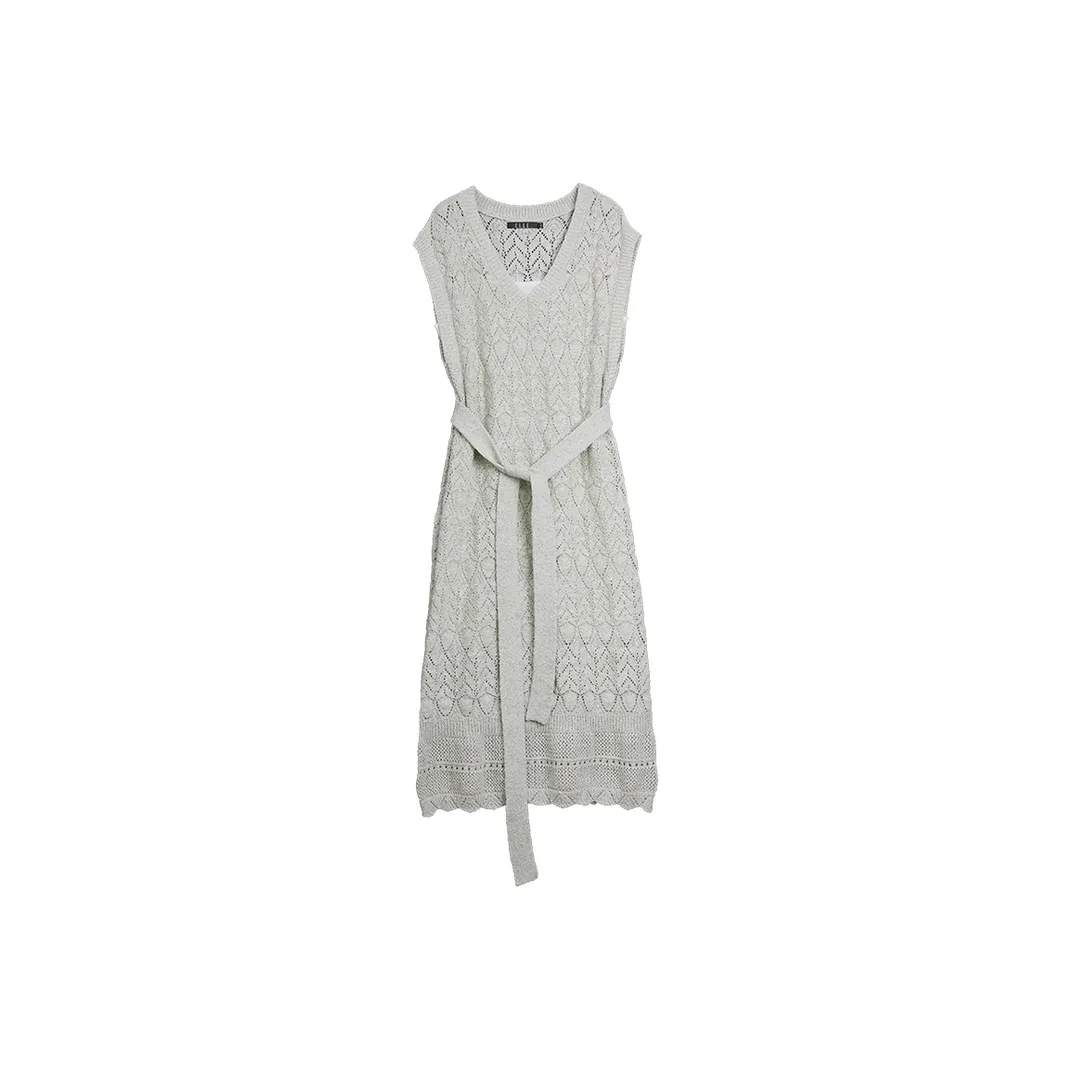 ELLE Summer New Arrival Sleeveless Skirt Women's Light Green