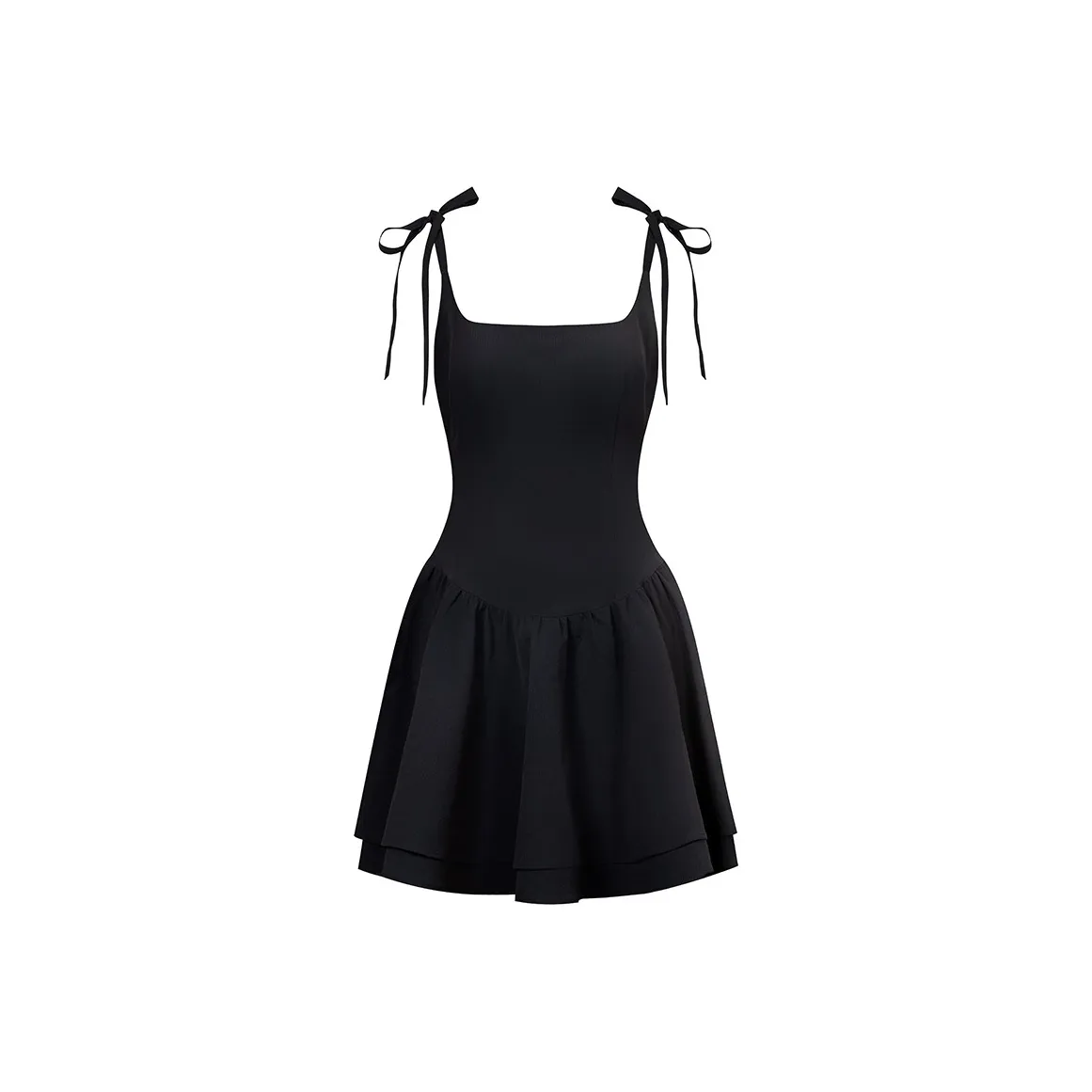 BSEVENI Юбка Платье Женское Черное