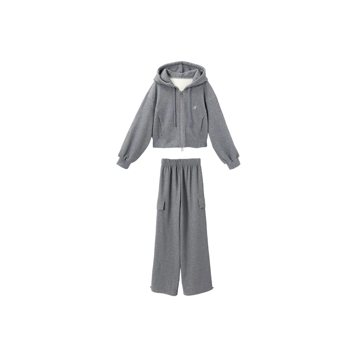 XIANGYING Повседневный костюм женский серый