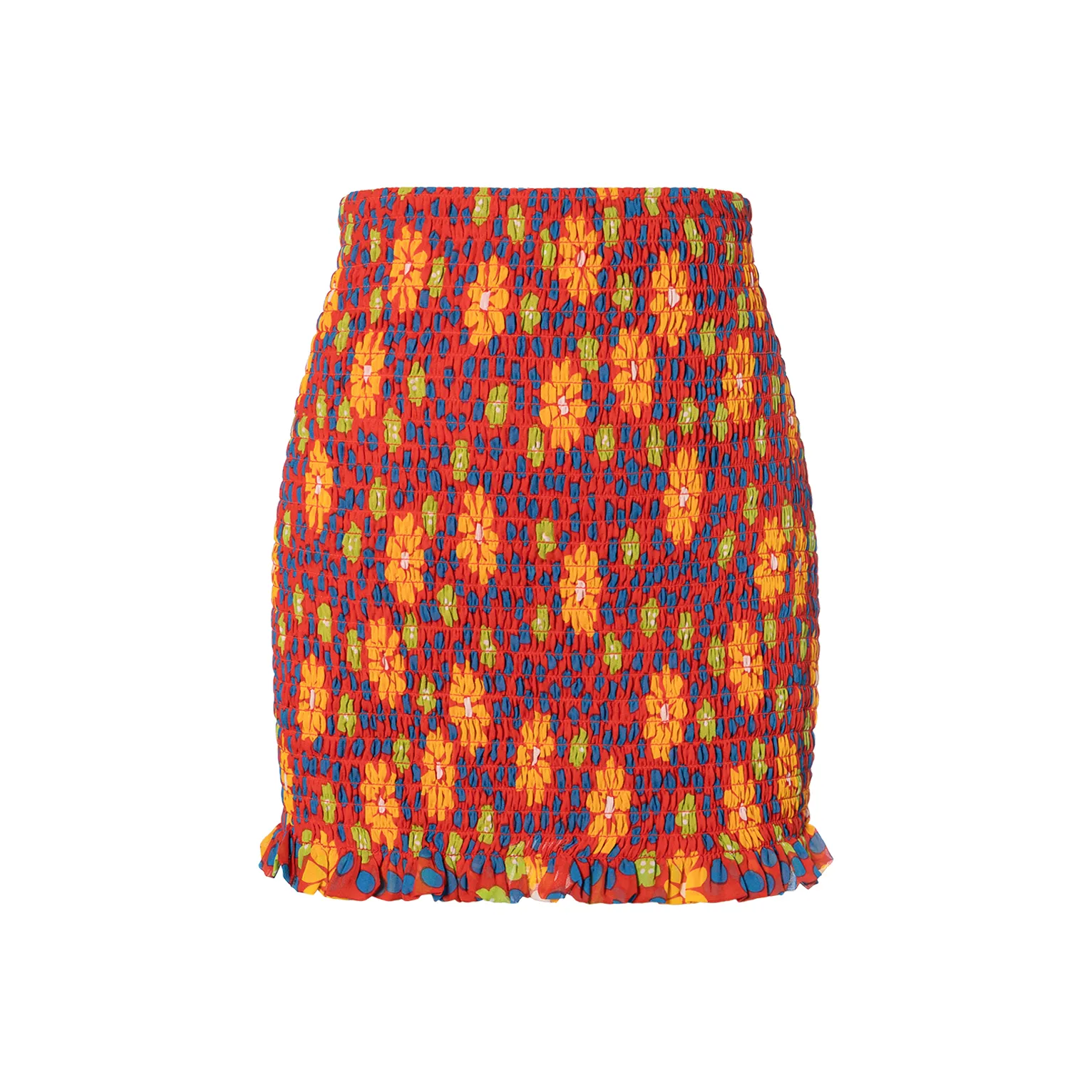 SAINT LAURENT FW21 Повседневные короткие юбки Женские Красный