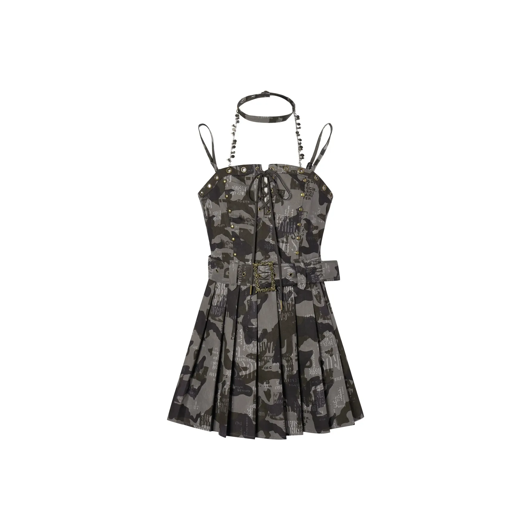 I'M ONE Черно-серый Камуфляж Женские Слиплатья