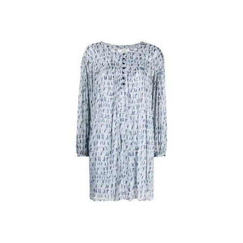 ISABEL MARANT ETOILE Blue Женские Длинные Платья с Рукавами