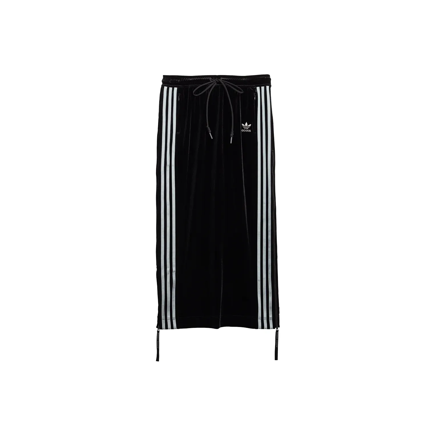 adidas originals × Angel Chen Typical 3 stripes Long Slit Skirt Black