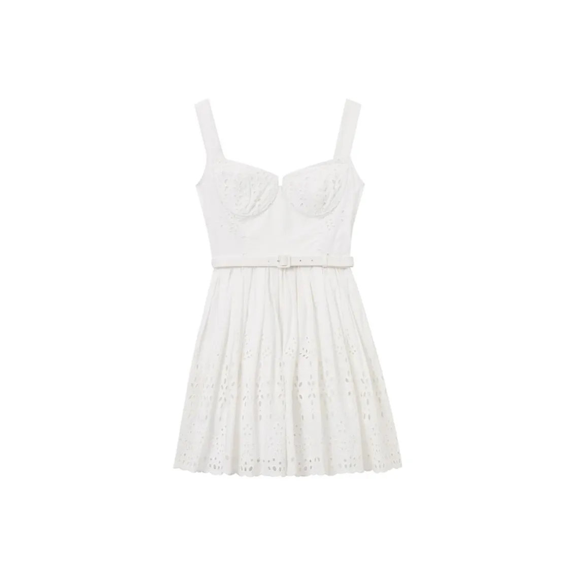Self portrait Broderie Anglaise Mini Dress