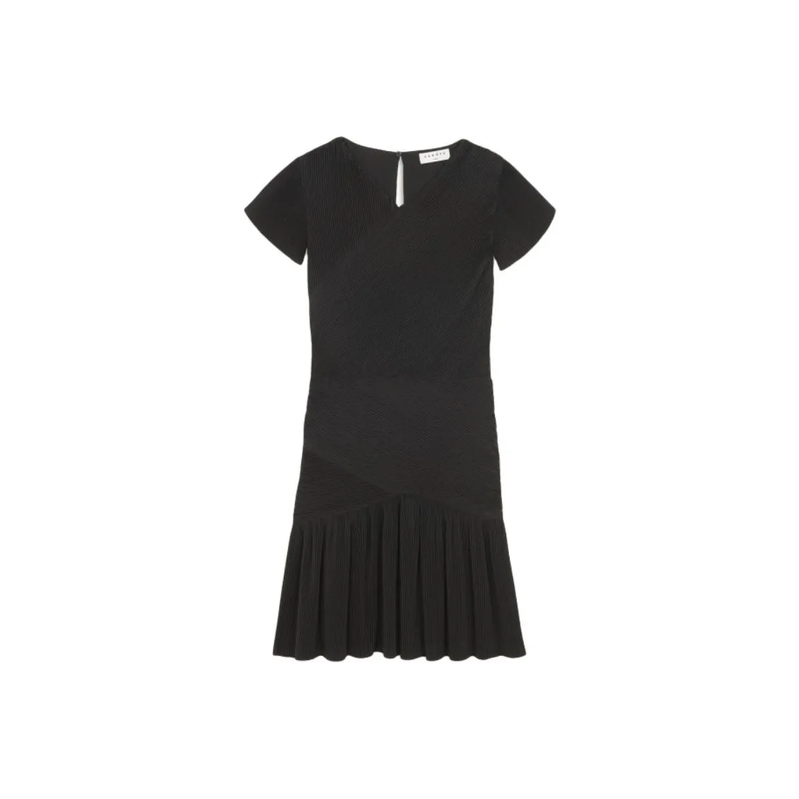 Sandro Short Sleeved Dress Women's Black