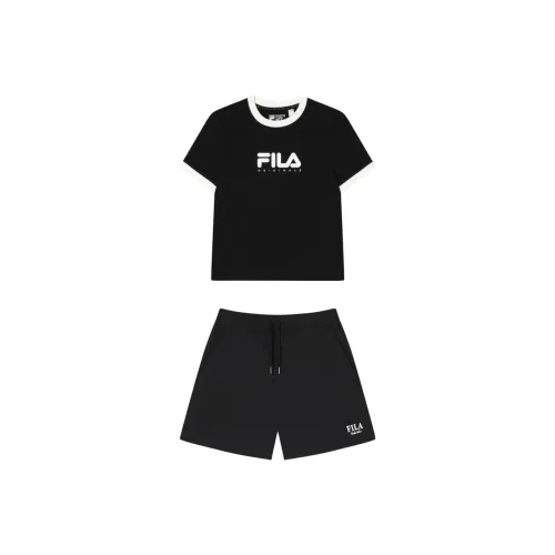 FILA Набор Черный Женские Повседневные Костюмы