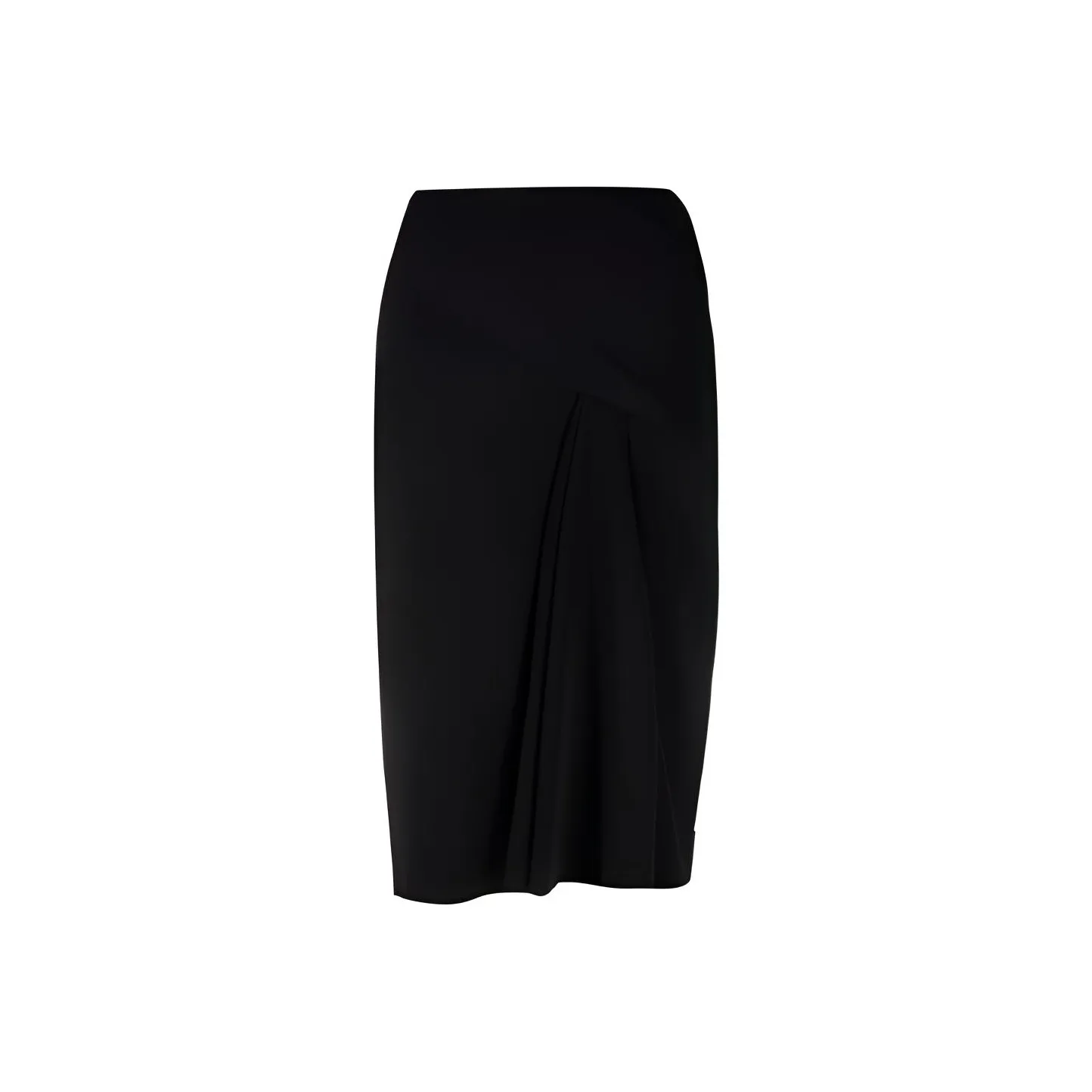 VERSACE High Waist Pinch Pleated Skirt