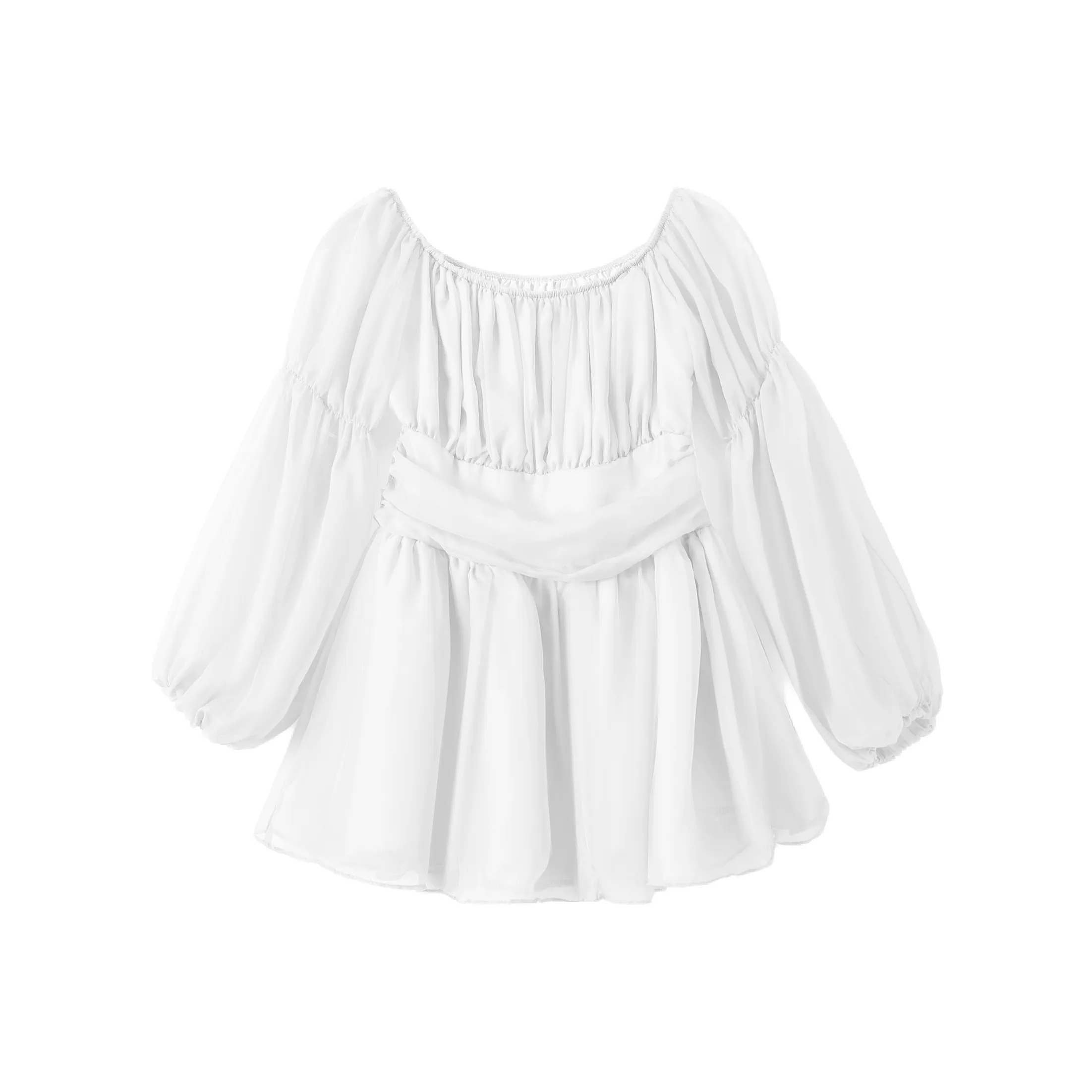 EIDOLON GRAIN Женские Длинные Платья с Рукавами