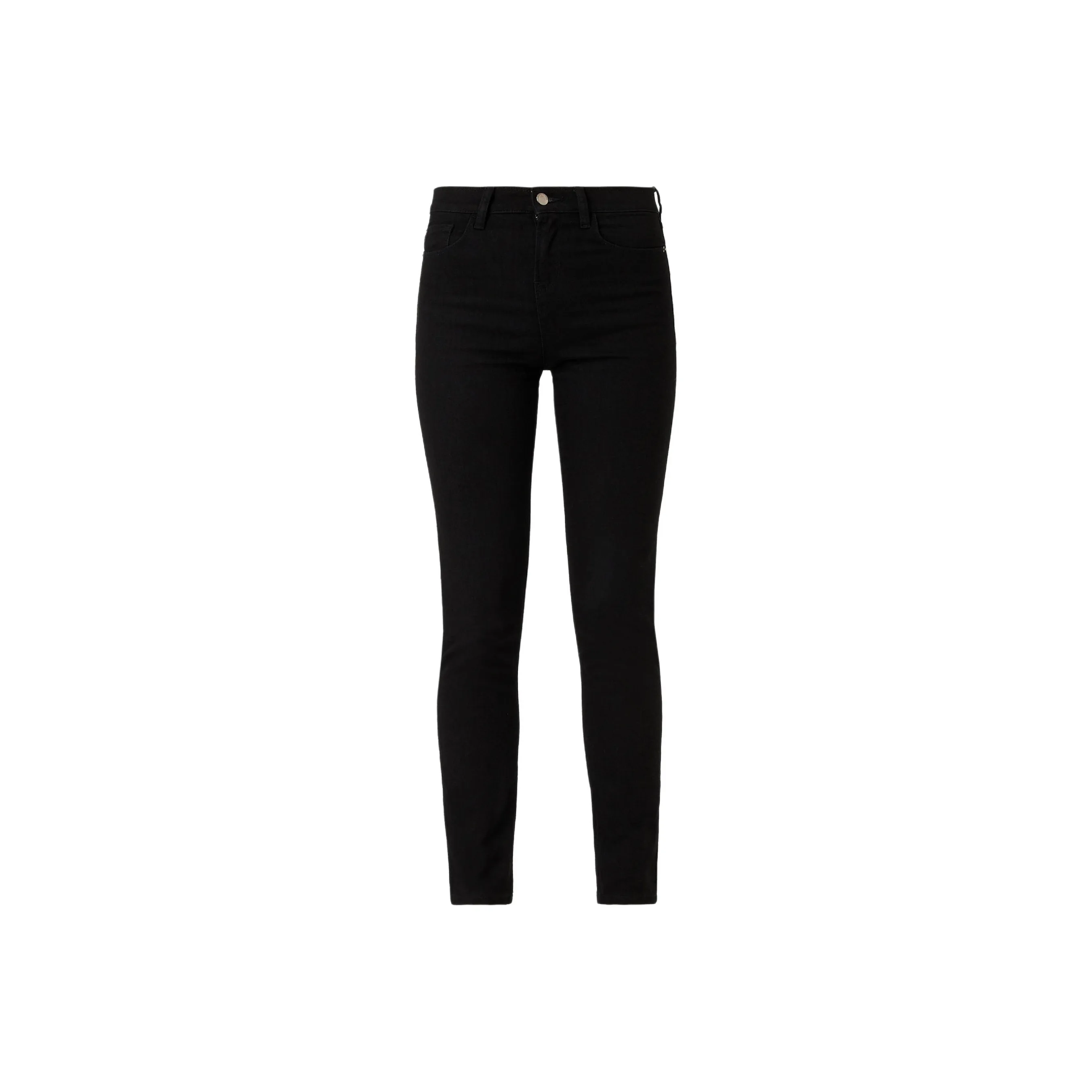 EMPORIO ARMANI J20 High waisted Super Skinny leg Jeans In Rinsed Comfort Denim