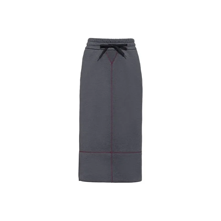 MIU MIU FW21 Half Length Midi Dress Women's Gray