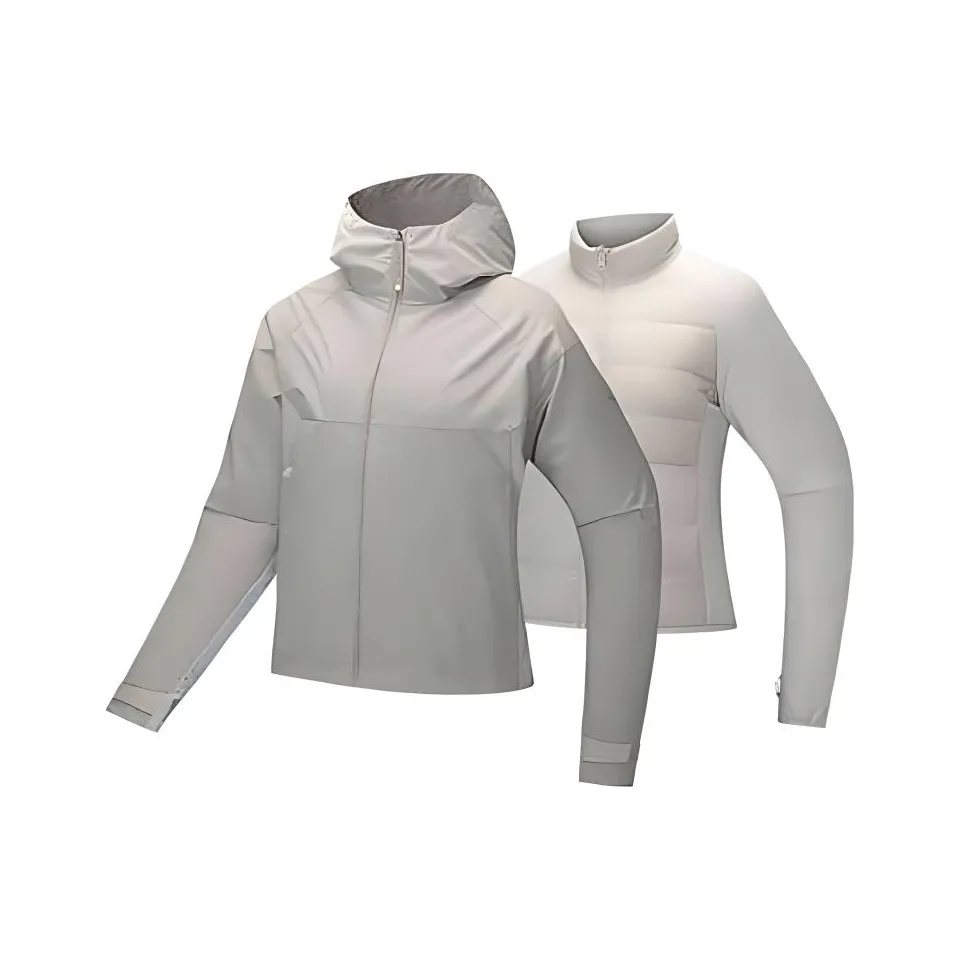 Anta Variety Training Collection Casual Suit Women's 2 Piece Set White Tea Brown