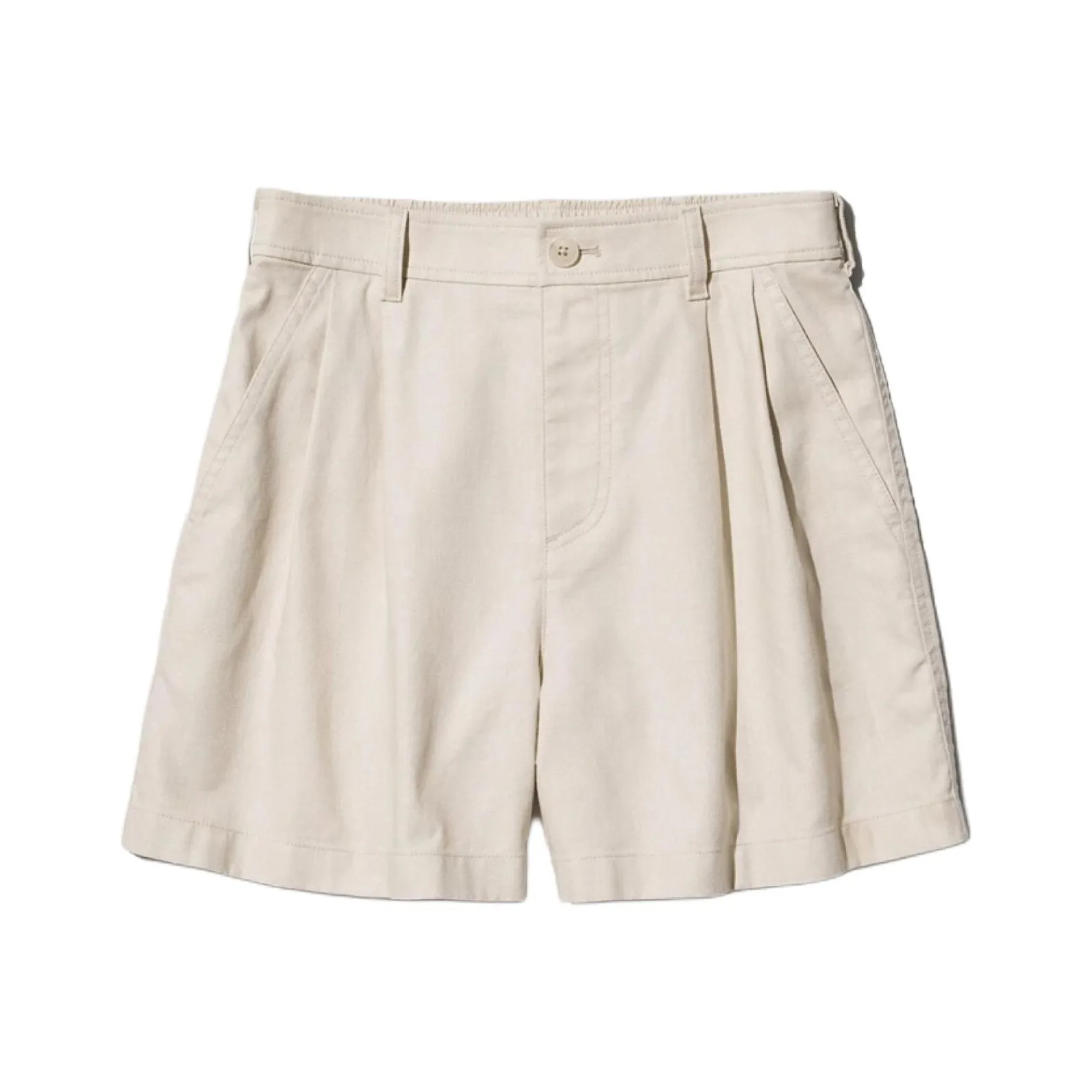 UNIQLO Повседневные шорты женские бежевый