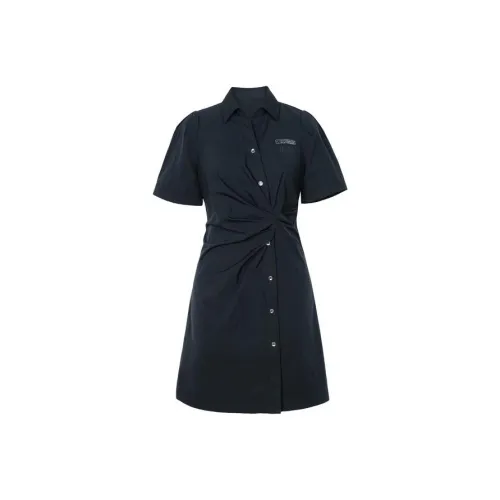 XG Black Женские Короткие Платья с Рукавами