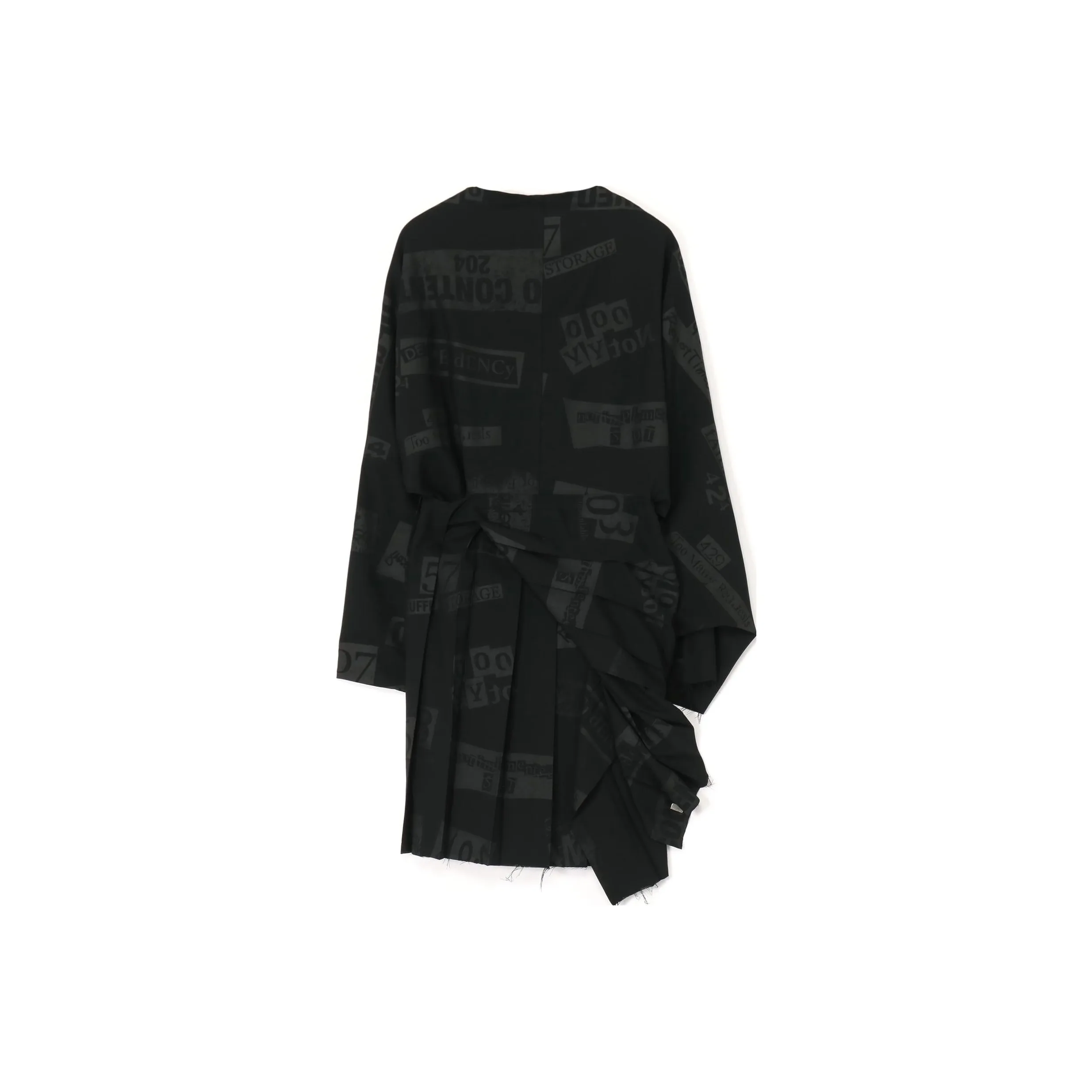 Yohji Yamamoto Long Sleeved Dresses Women's Black