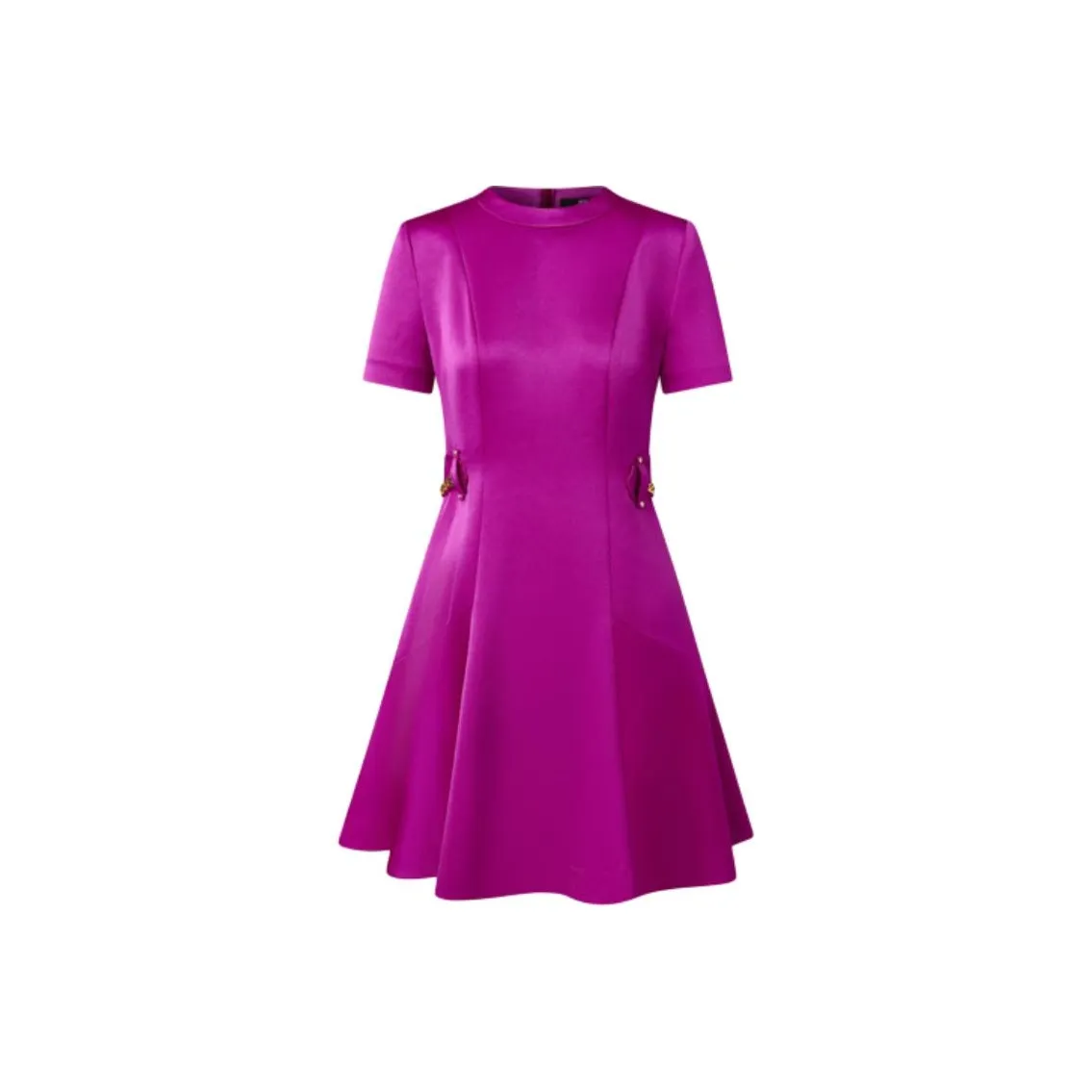 KARL LAGERFELD Короткий рукав платье женское розово-красное