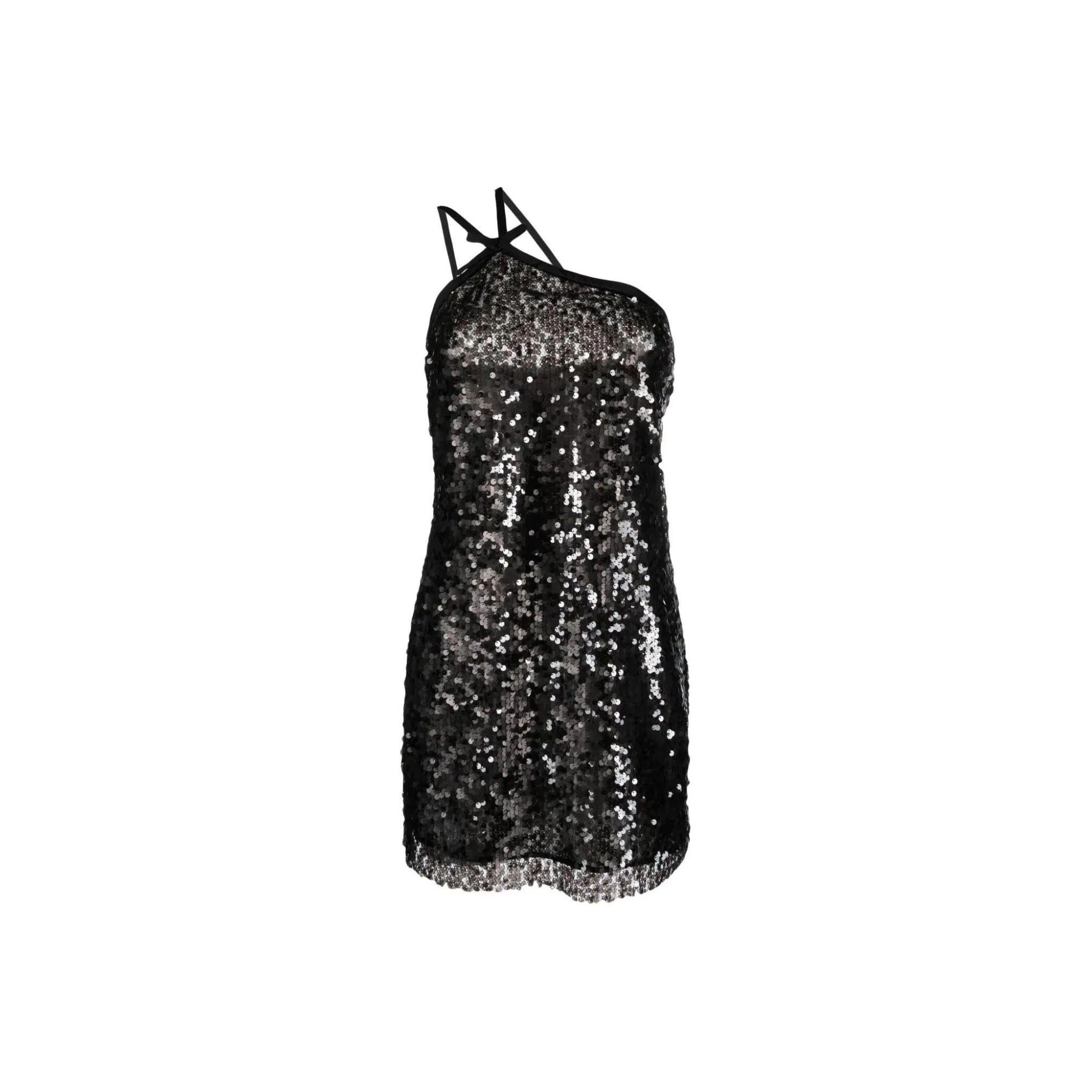 MSGM Sequin Embellished Sleeveless Tulle Mini Dress