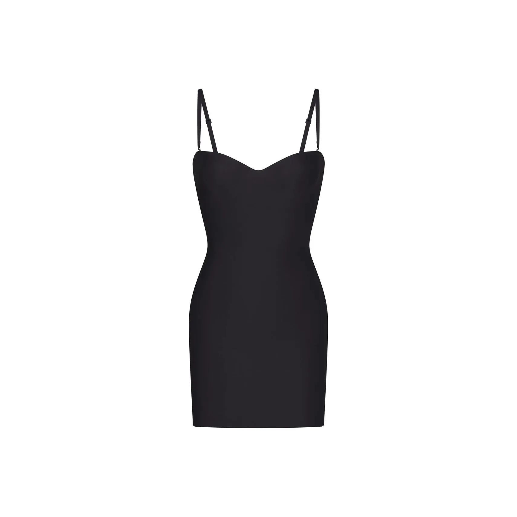 SKIMS BODY UNDERWIRE SLIP DRESS Slip Dresses Women's ONYX/Onyx