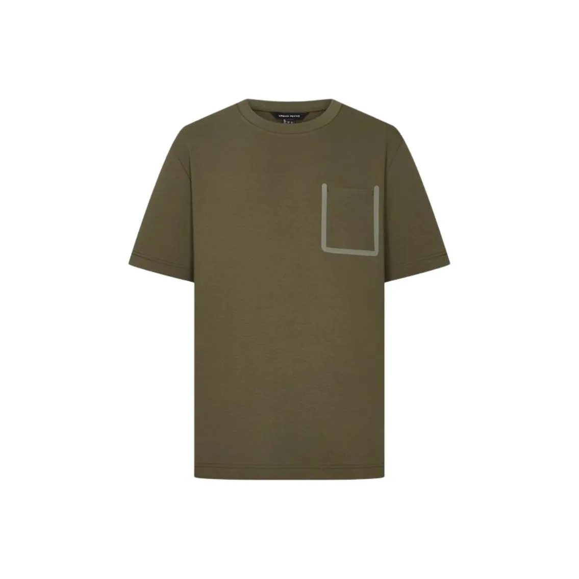 URBAN REVIVO T Shirts Men's Olive Green