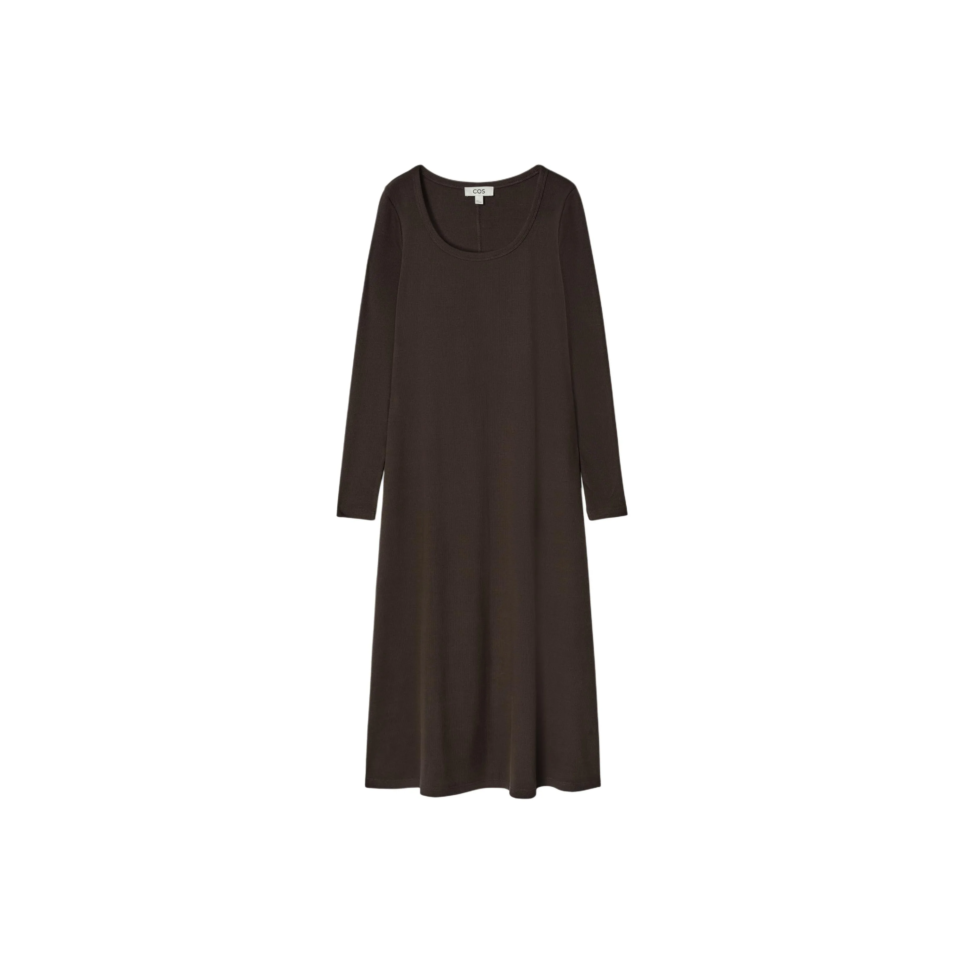 COS Long-Sleeved Dresses Women's Dark Brown