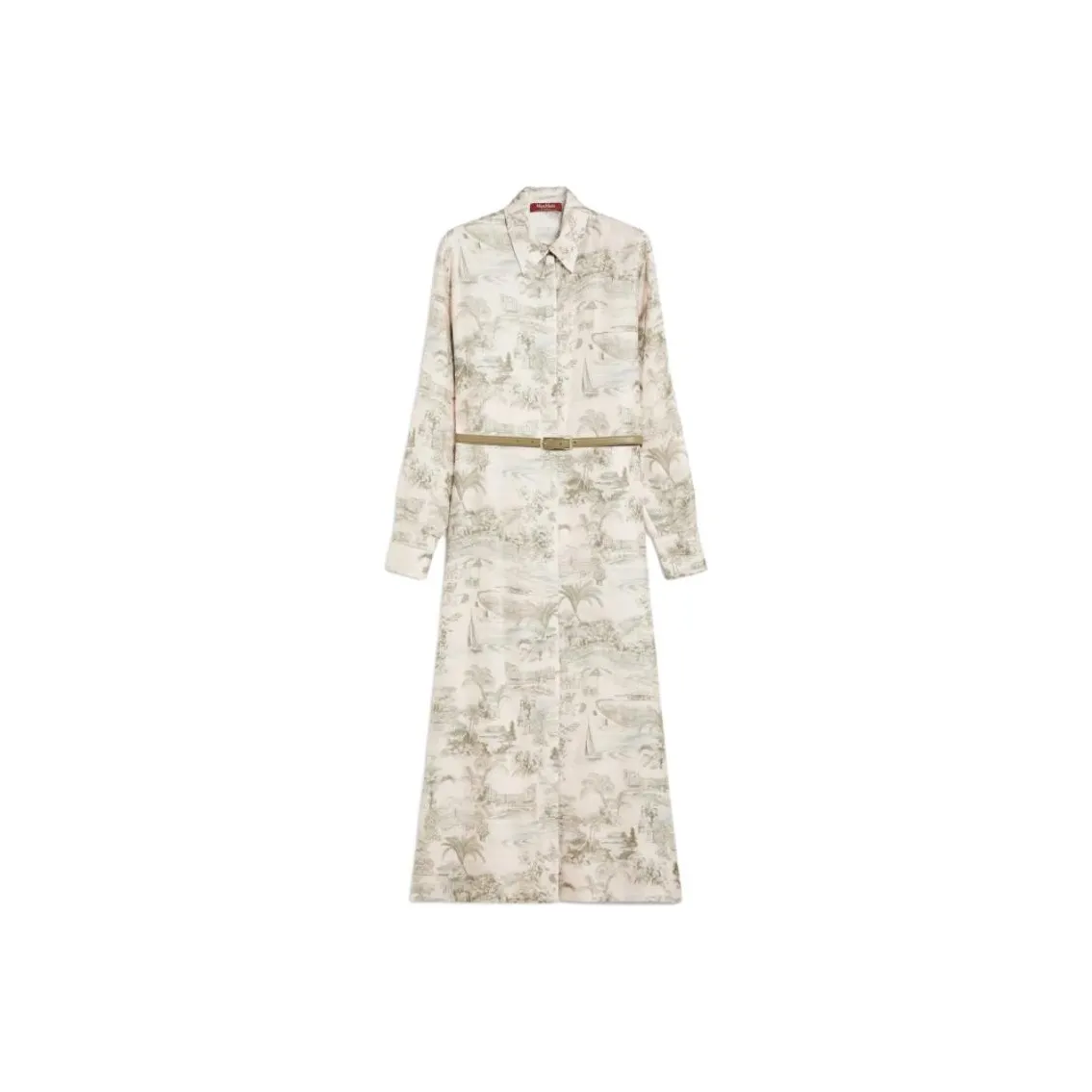 MaxMara Long Sleeved Dress Women's Light Gray