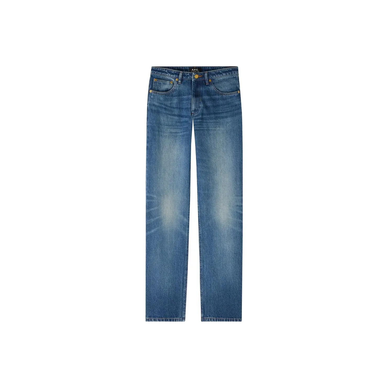 A.P.C . Washed Straight Leg Jeans
