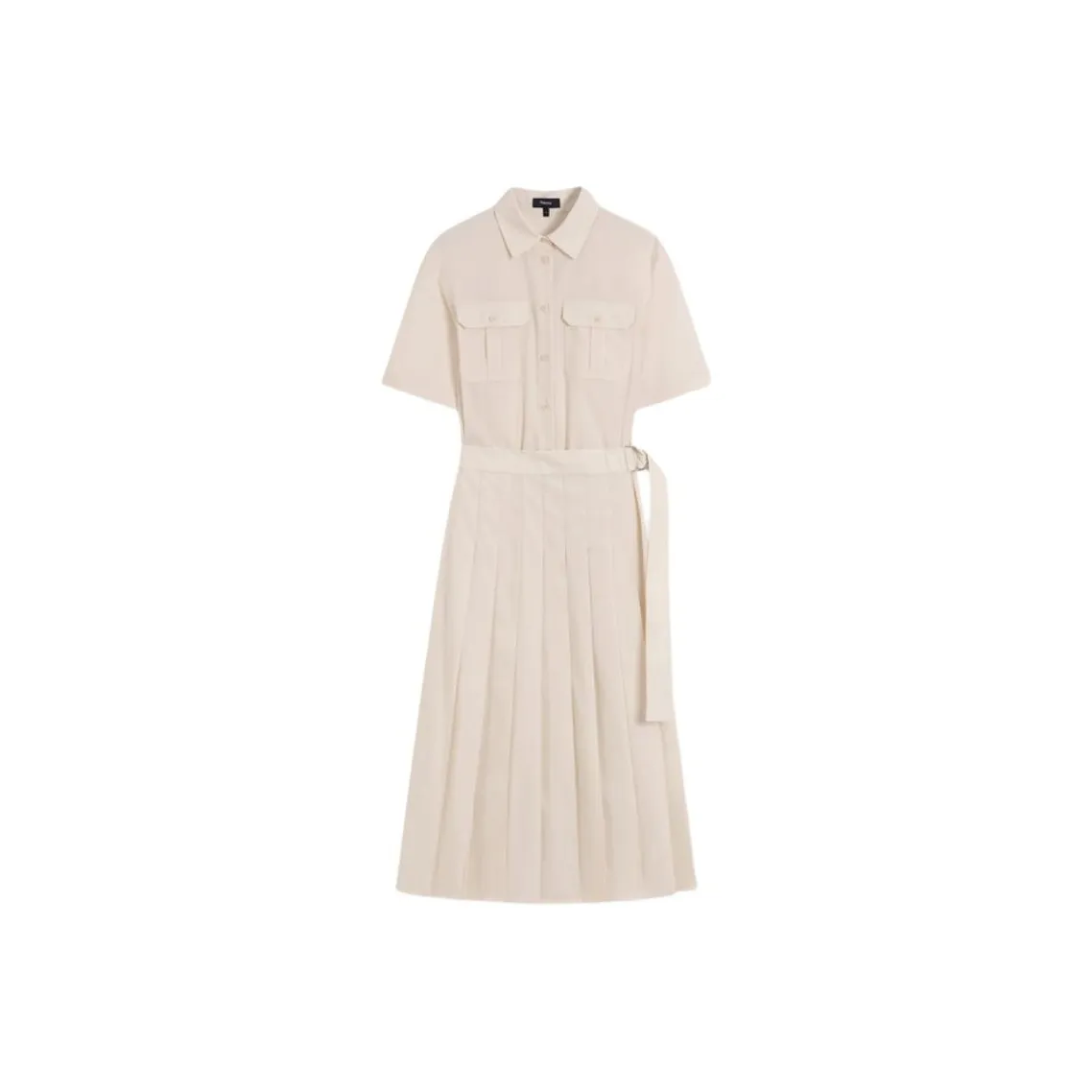 THEORY Pleated Maxi Dress