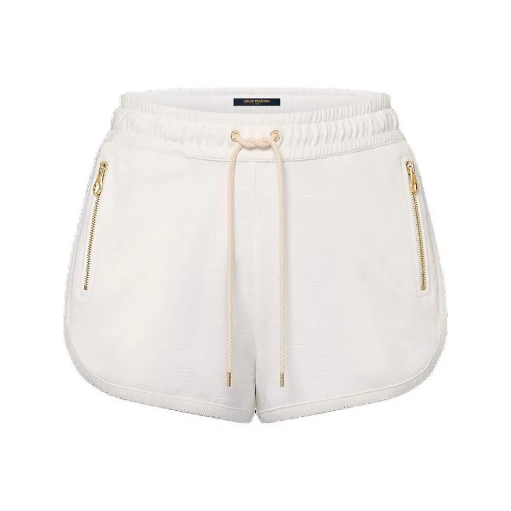 Lv Monogram Piqué Jogging Shorts