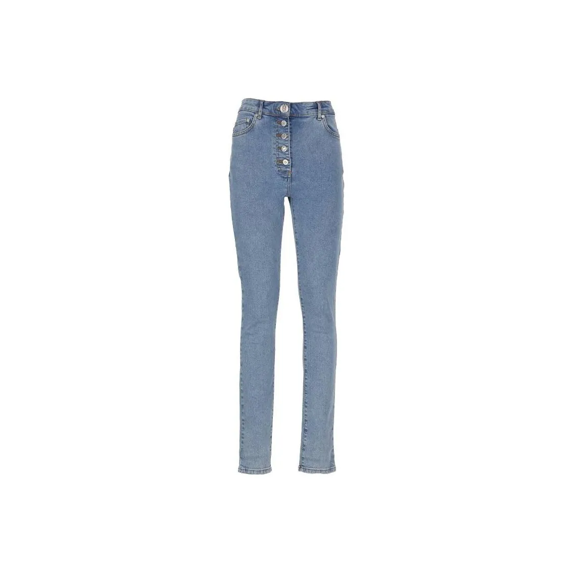MOSCHINO Jeans High Waisted Straight Leg Jeans