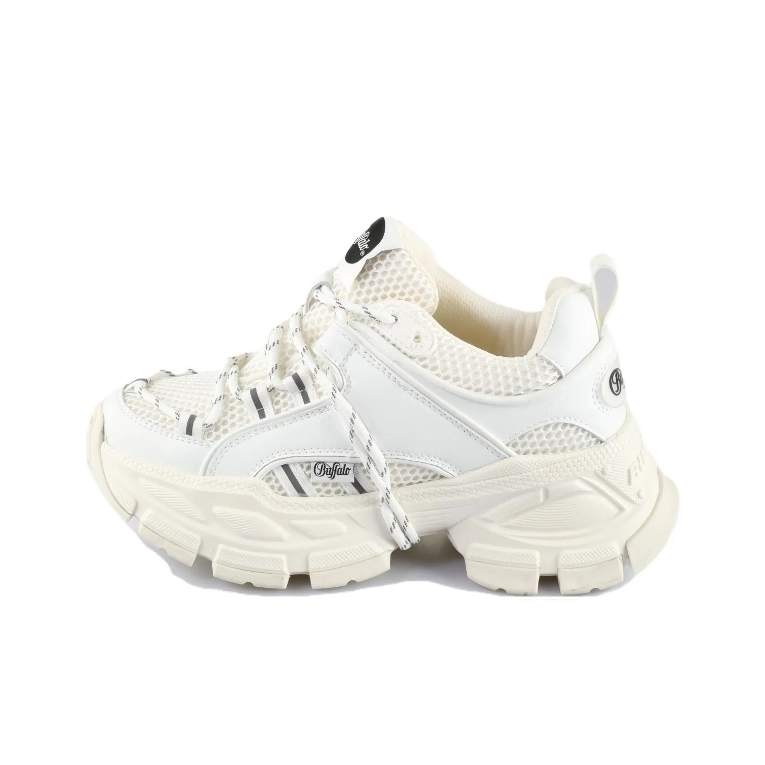 Buffalo Low Top Chunky Sneakers Unisex White
