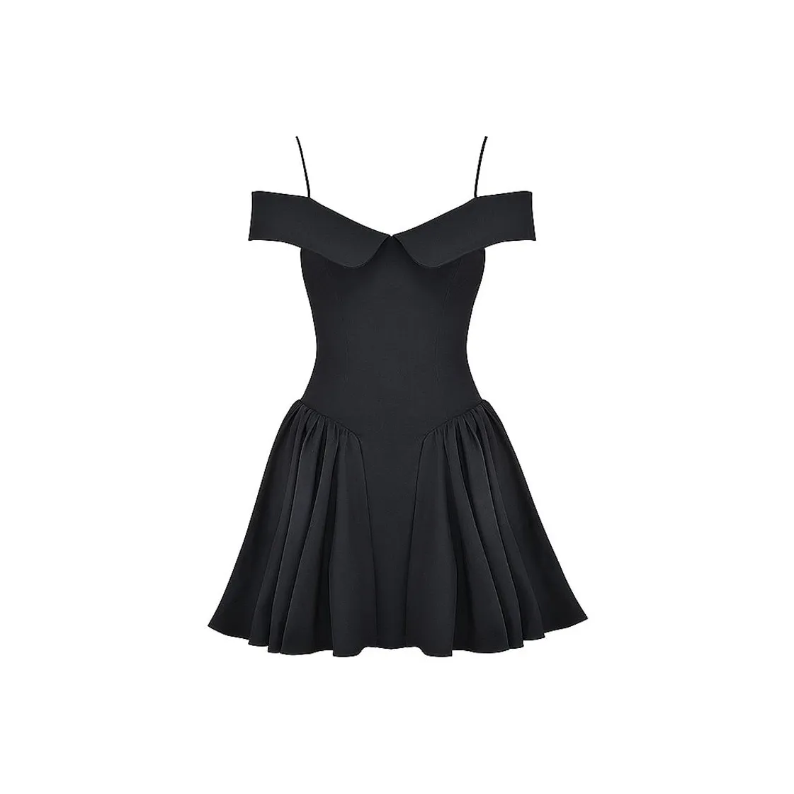 HOUSE OF CB Короткое платье с короткими рукавами женское черное